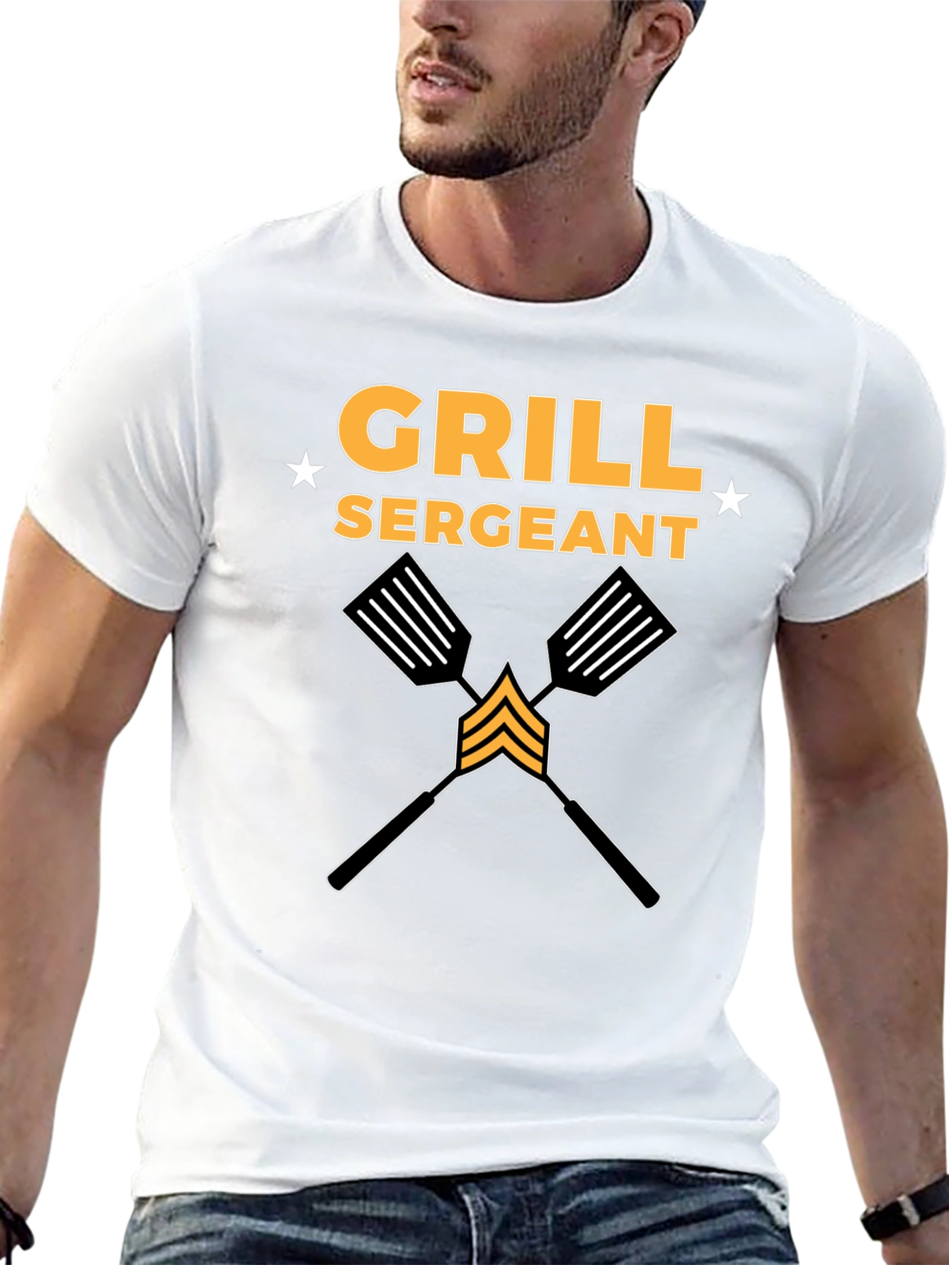 Grill Sergeant BBQ T-Shirt - Funny Grilling Design