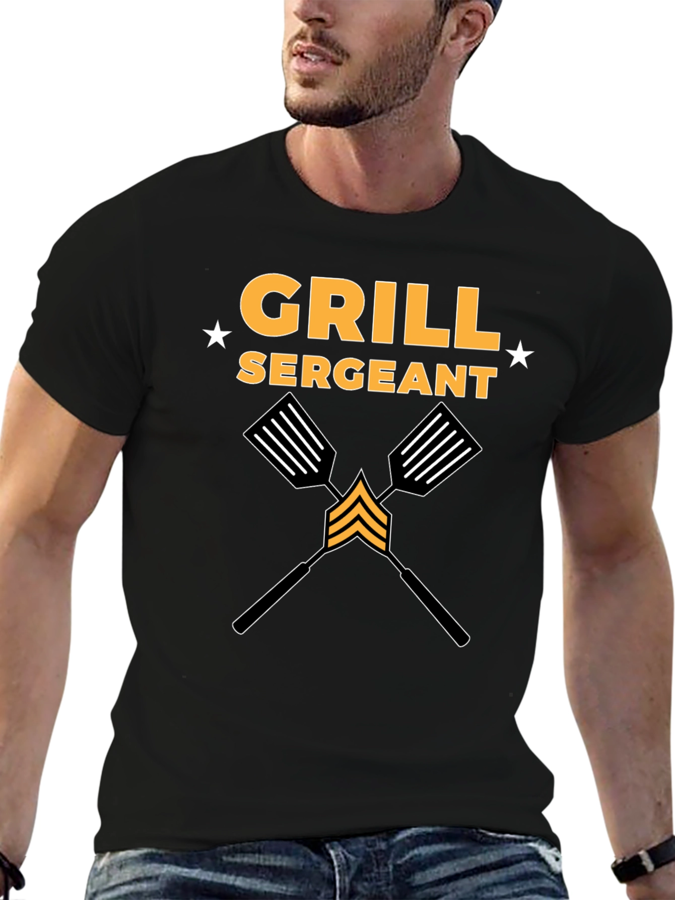 Grill Sergeant BBQ T-Shirt - Funny Grilling Design