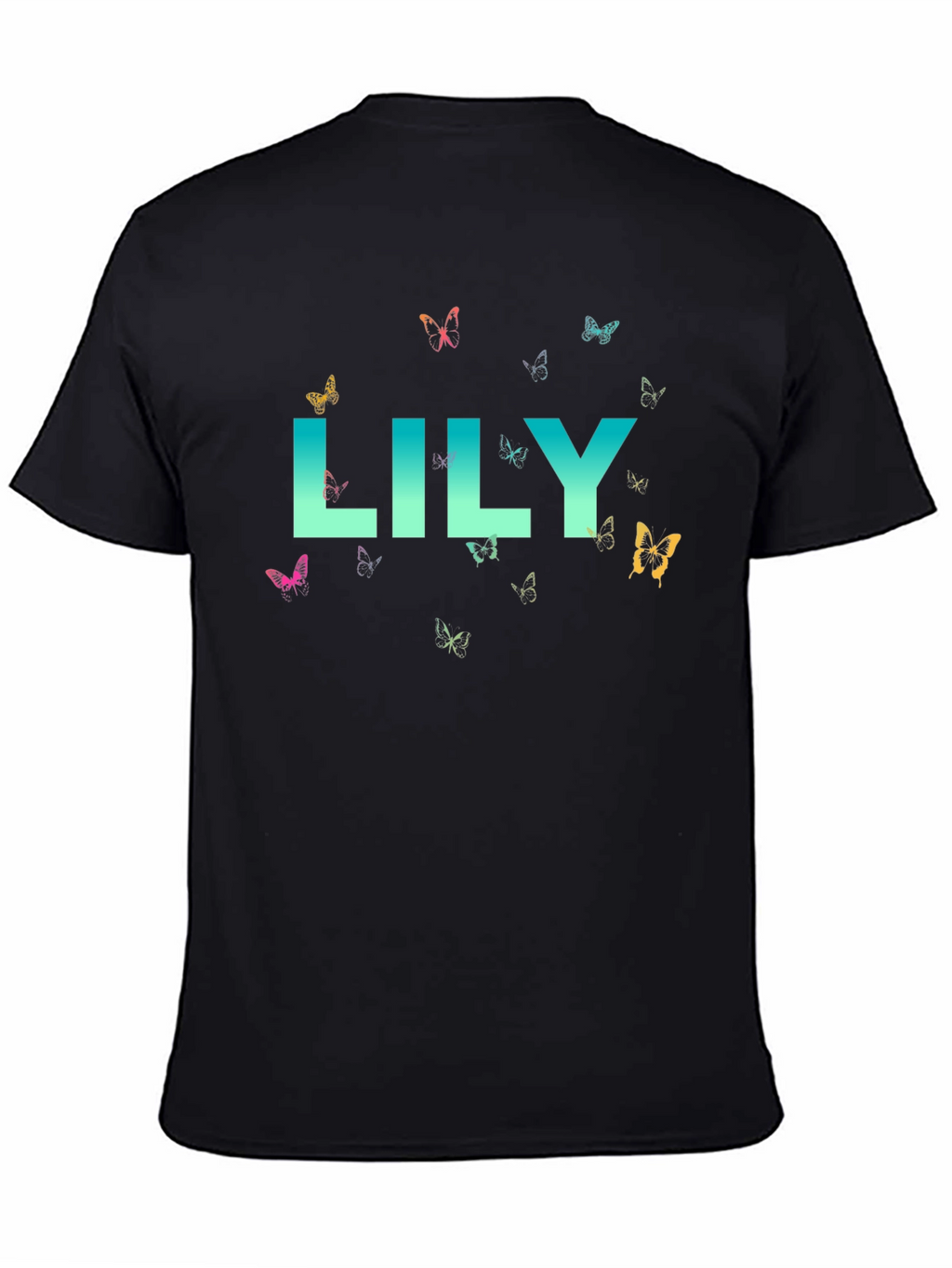 Lily Butterfly Graphic Tee - Soft Cotton Comfort
