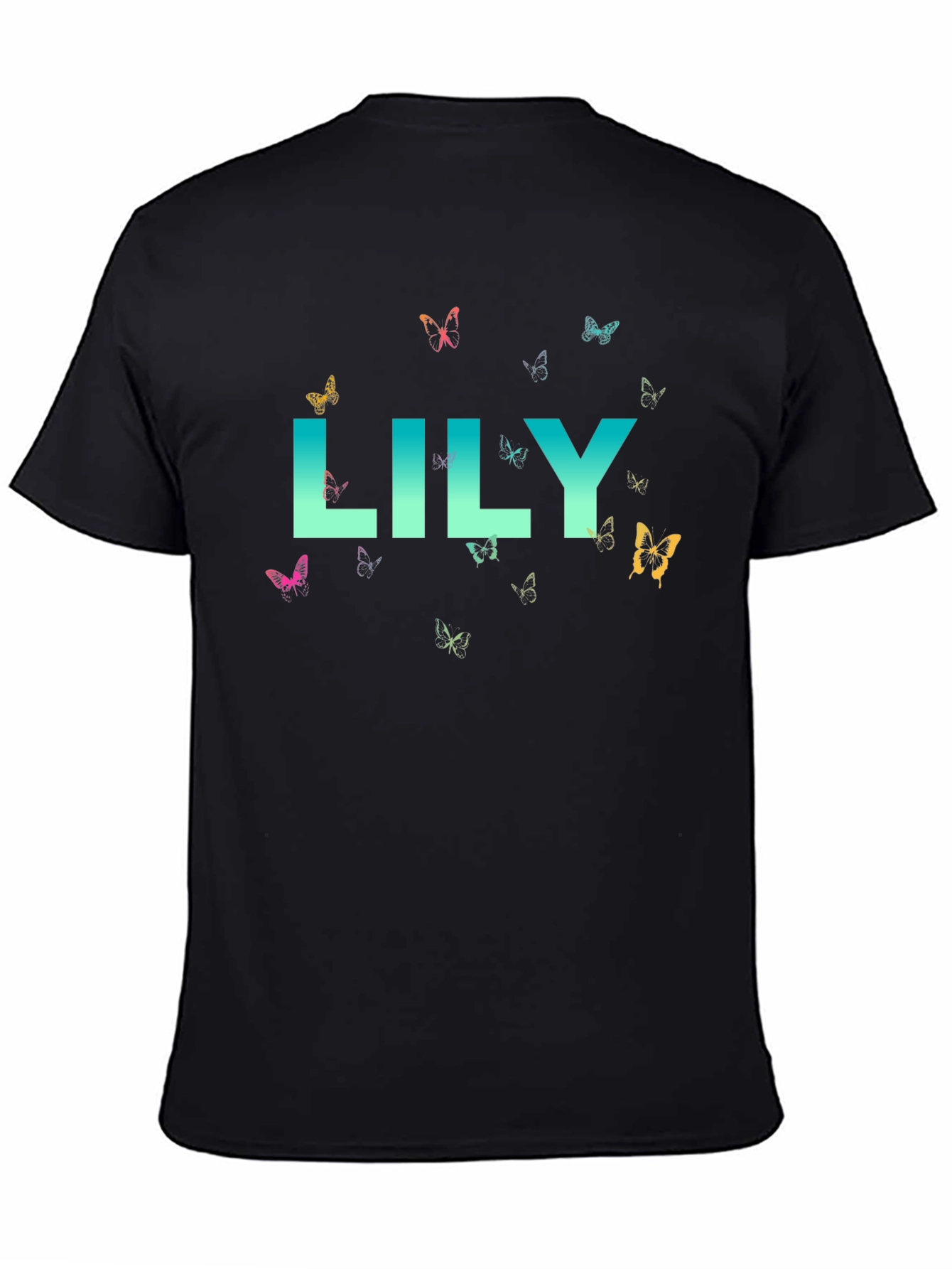 Lily Butterfly Graphic Tee - Soft Cotton Comfort