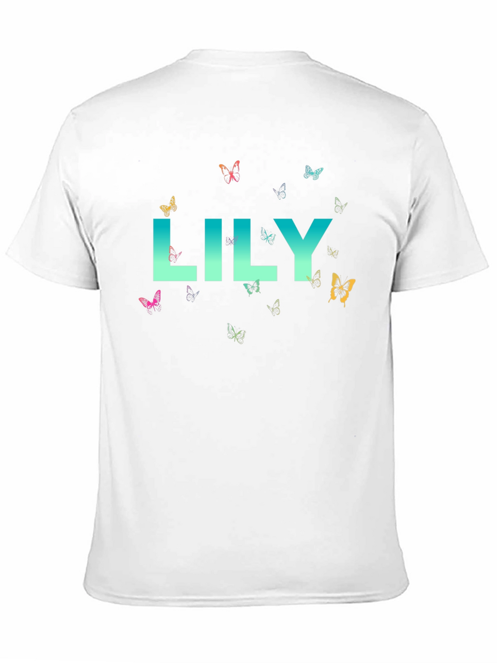 Lily Butterfly Graphic Tee - Soft Cotton Comfort