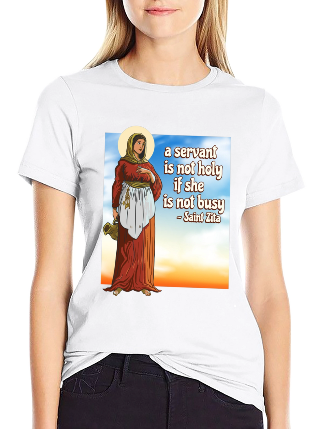 Saint Zita Servant T-Shirt - Black