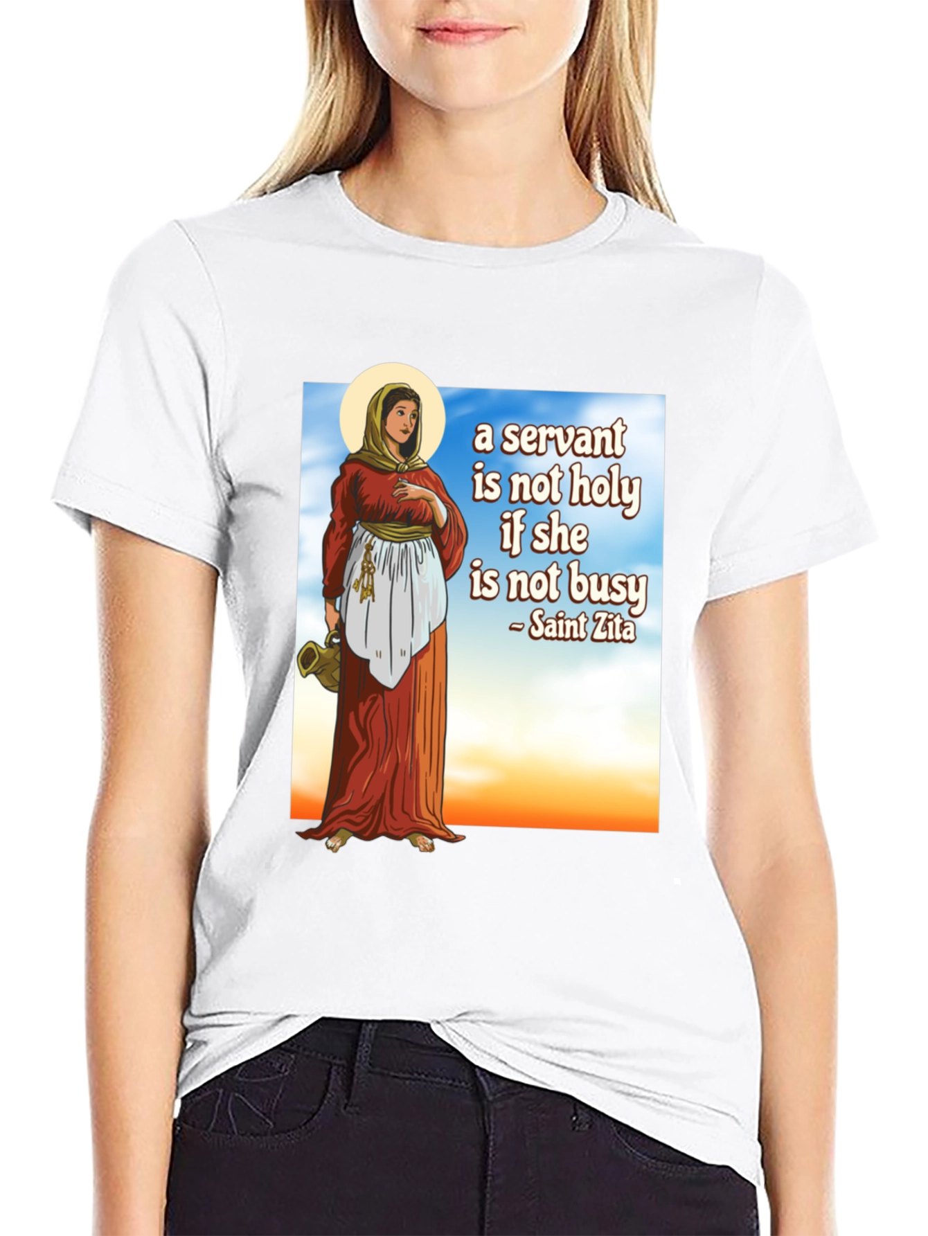 Saint Zita Servant T-Shirt - Black