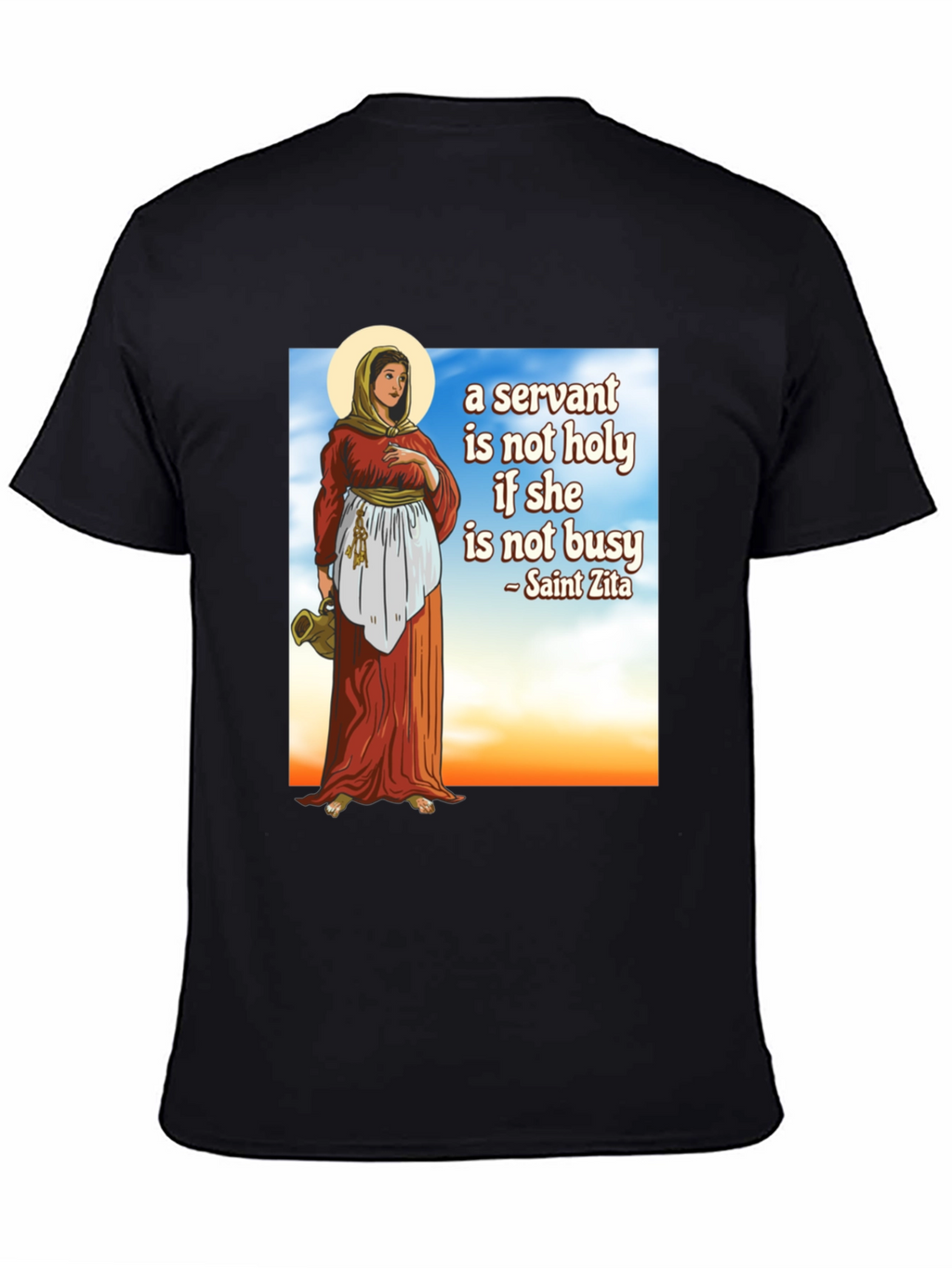 Saint Zita Servant T-Shirt - Black