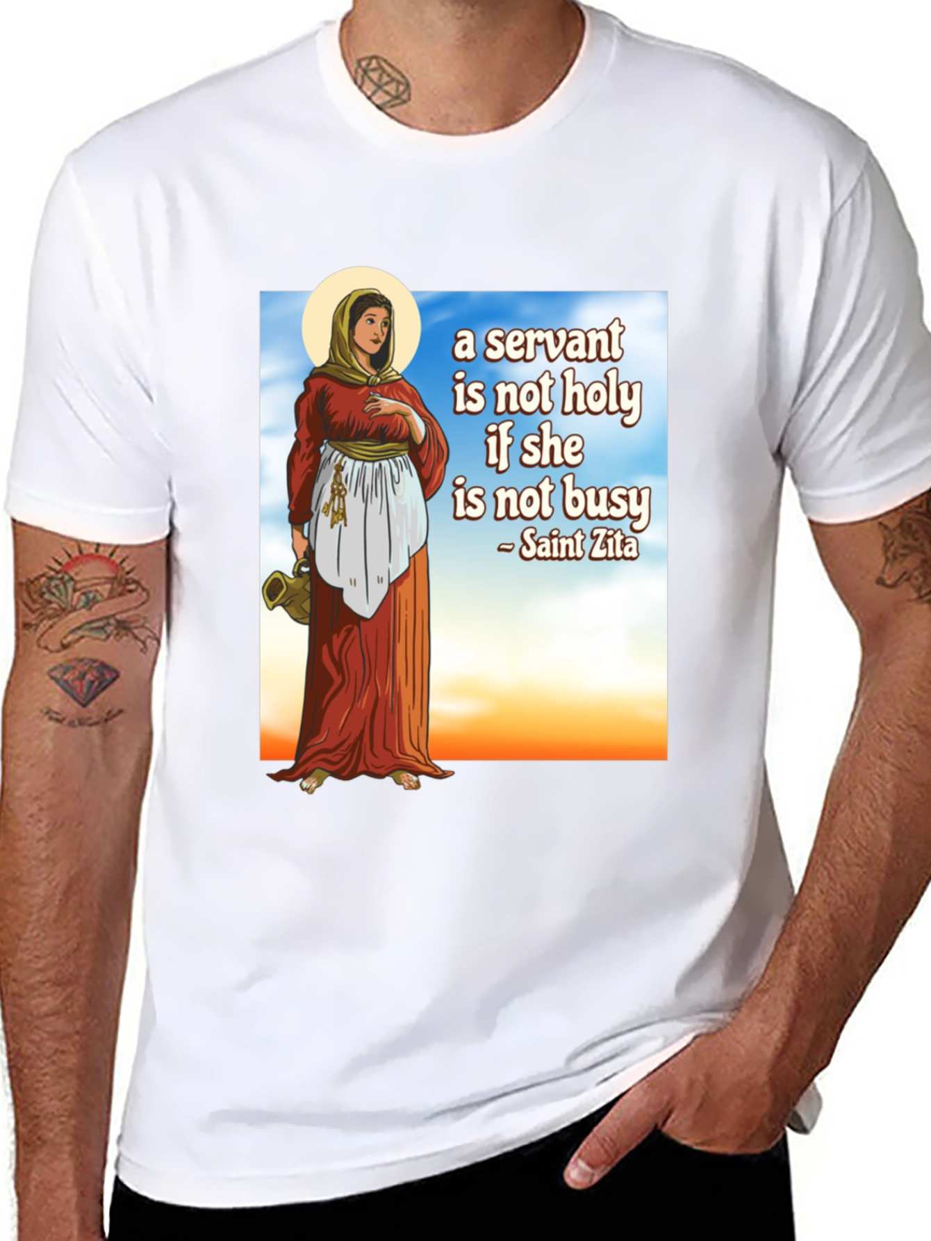 Saint Zita Servant T-Shirt - Black
