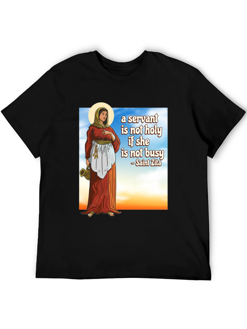Saint Zita Servant T-Shirt - Black