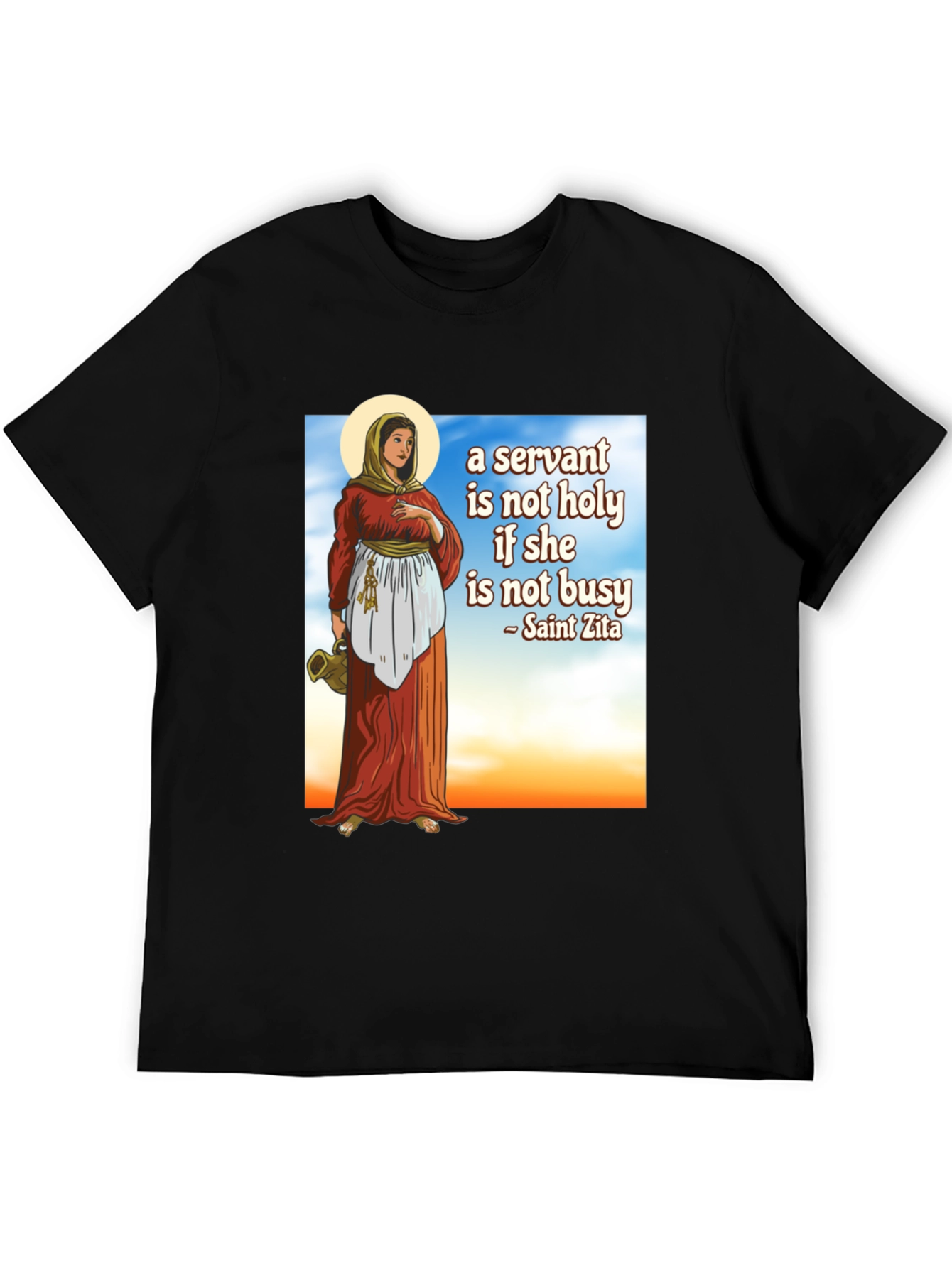 Saint Zita Servant T-Shirt - Black