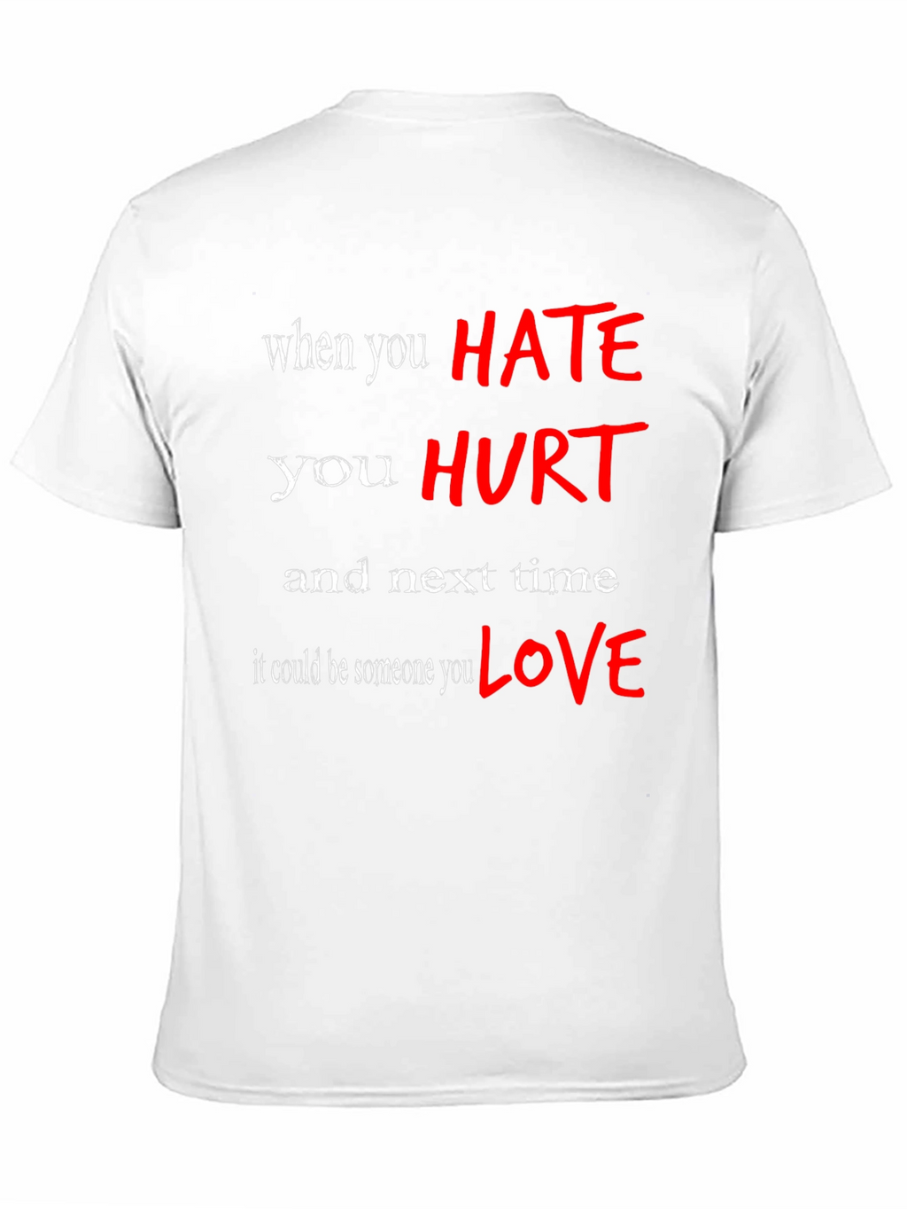 Hate Hurts Graphic Tee - Black