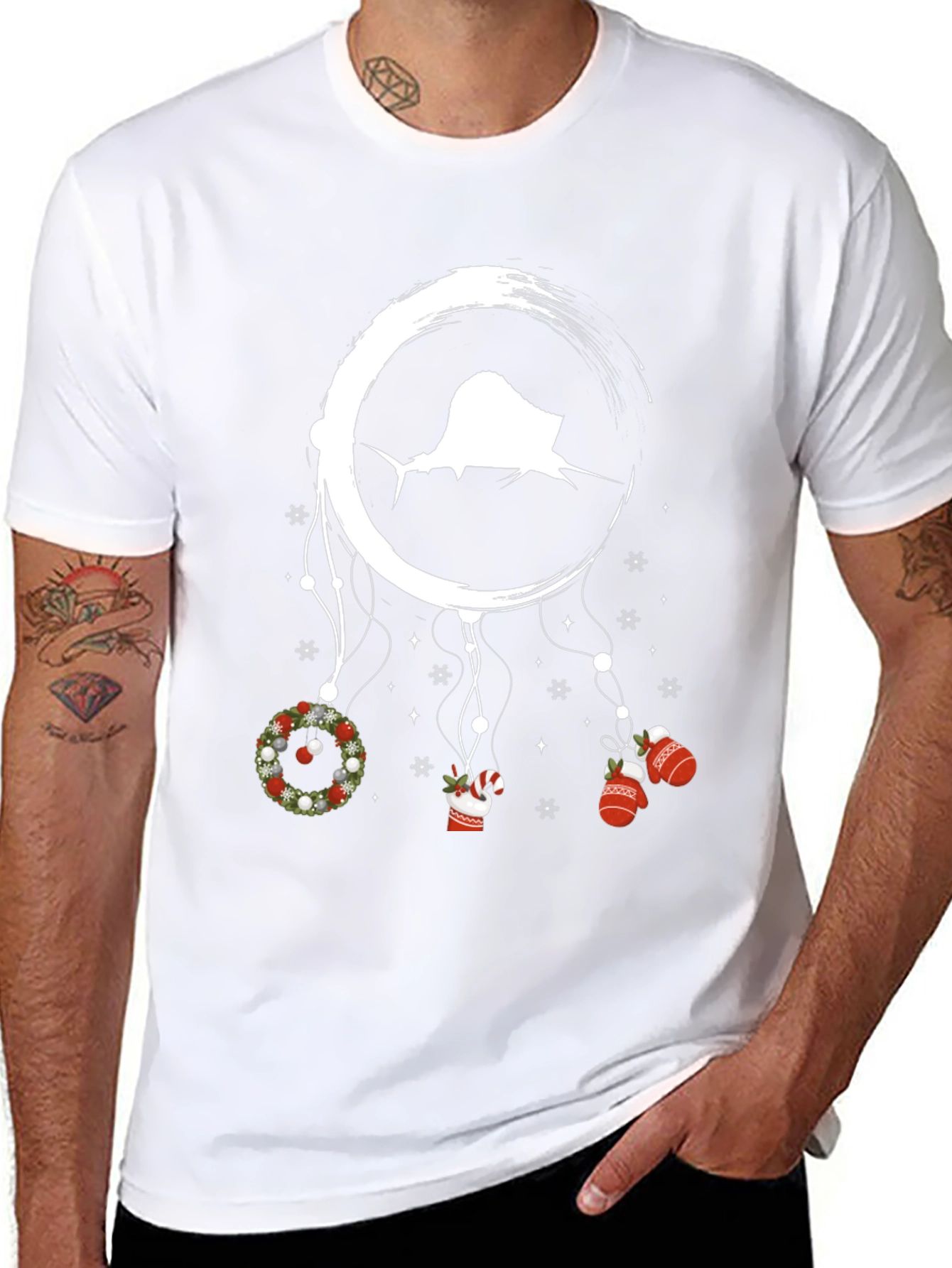 Sailfish Dreamcatcher Christmas Graphic Tee