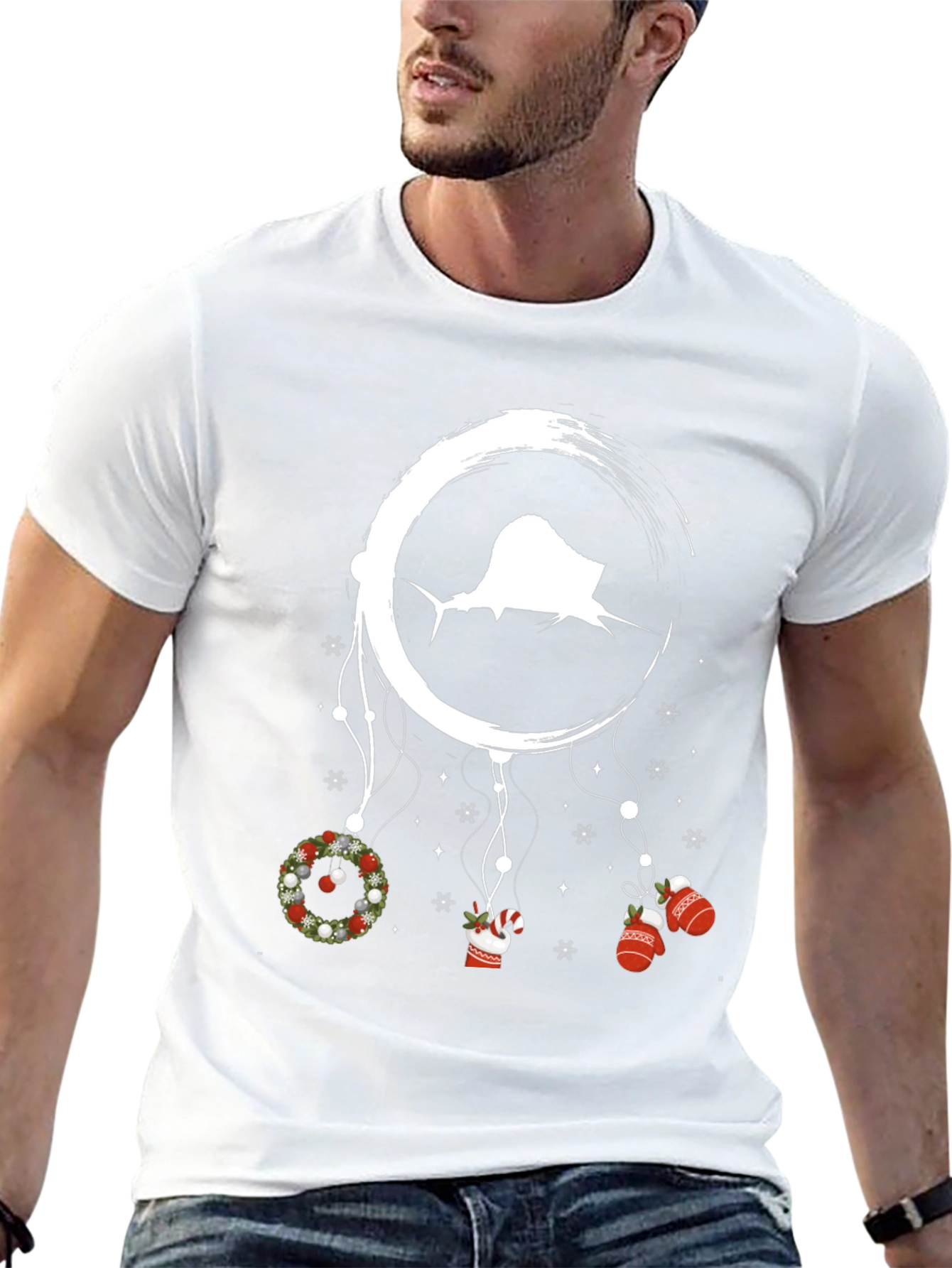 Sailfish Dreamcatcher Christmas Graphic Tee