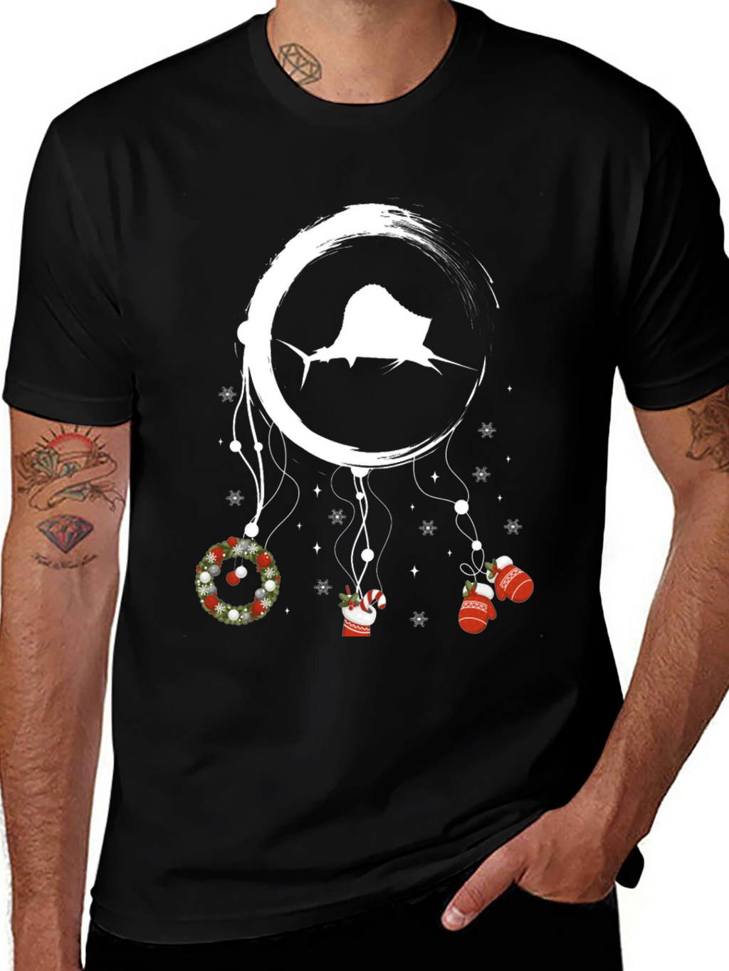 Sailfish Dreamcatcher Christmas Graphic Tee