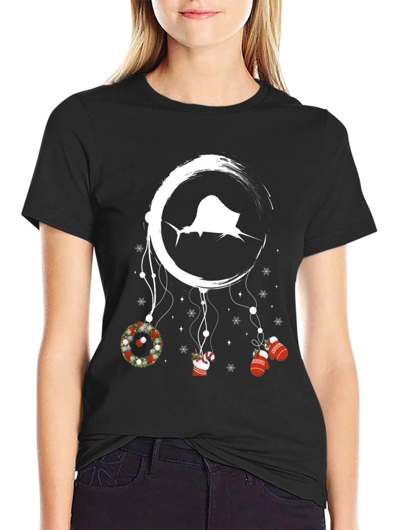 Sailfish Dreamcatcher Christmas Graphic Tee