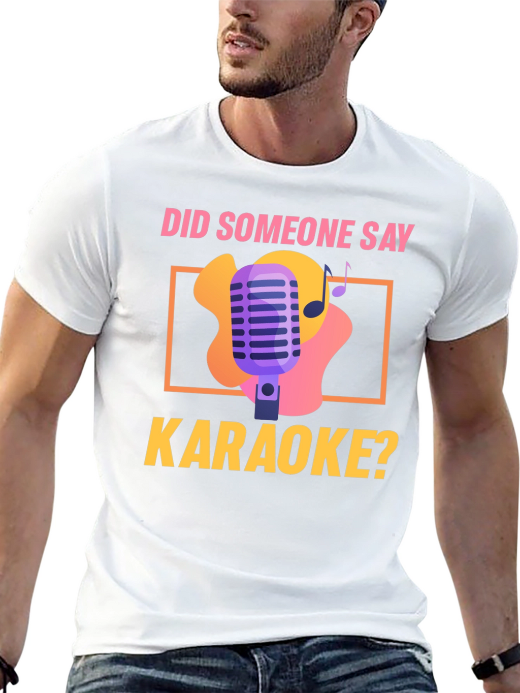 Karaoke Night T-Shirt - Did Someone Say Karaoke? Design