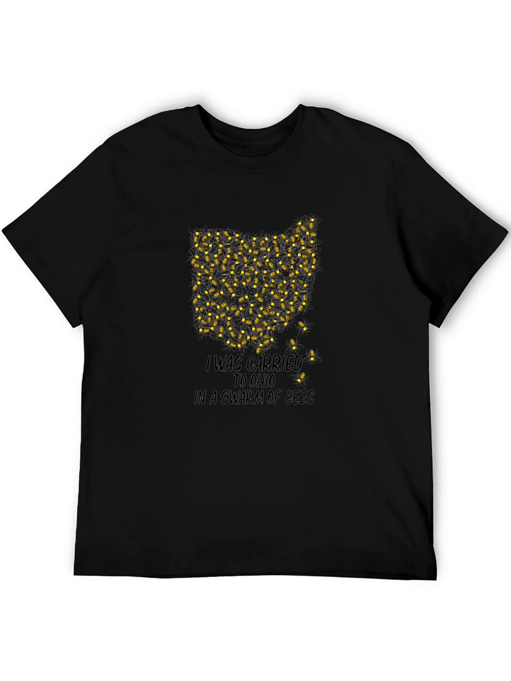 Ohio Swarm of Bees Graphic Tee - Black