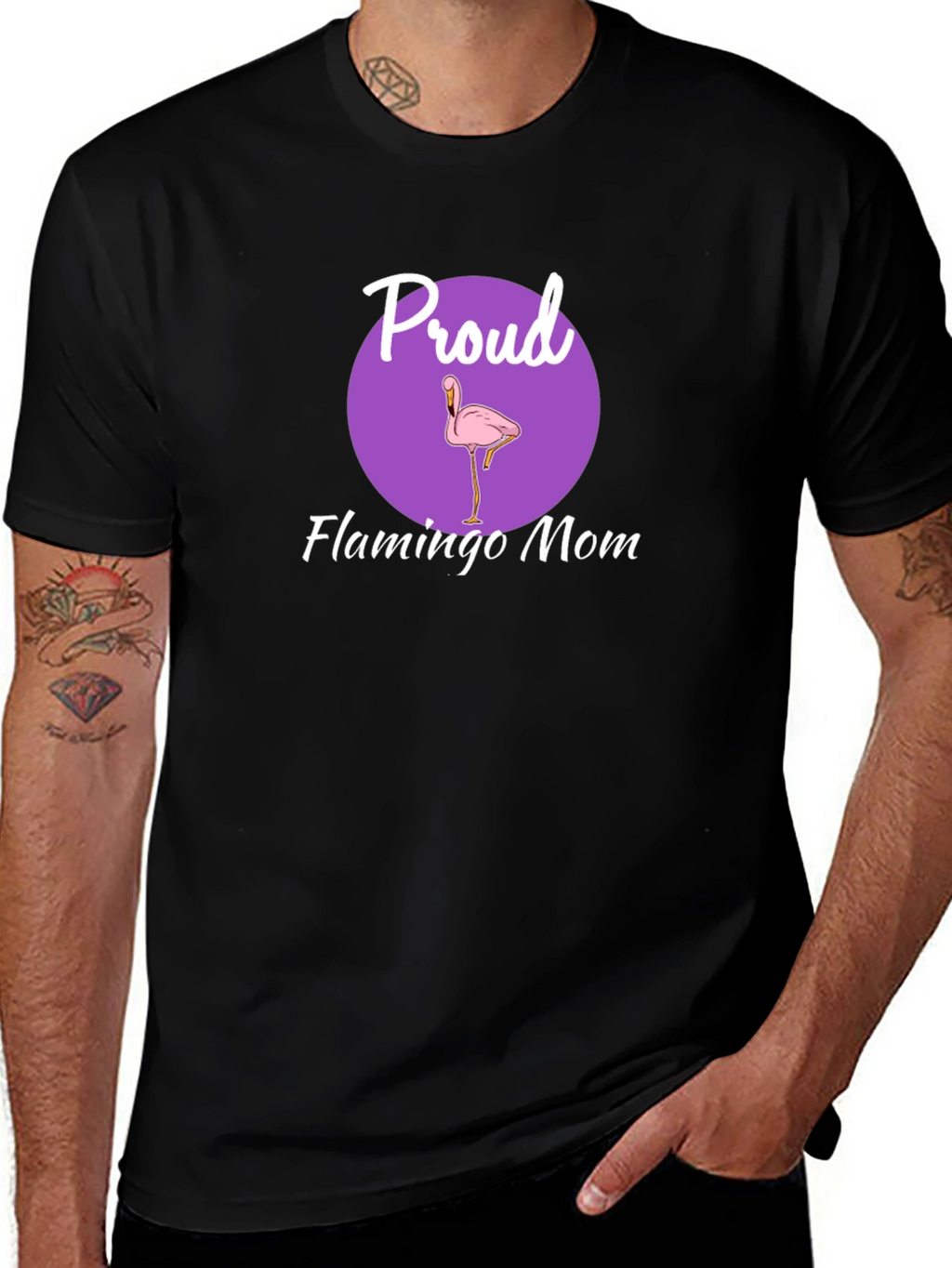 Proud Flamingo Mom Graphic Tee