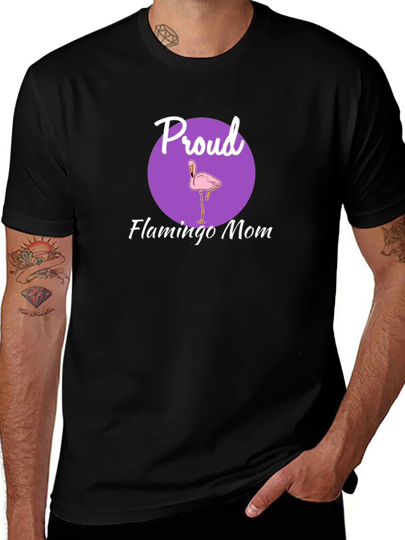 Proud Flamingo Mom Graphic Tee