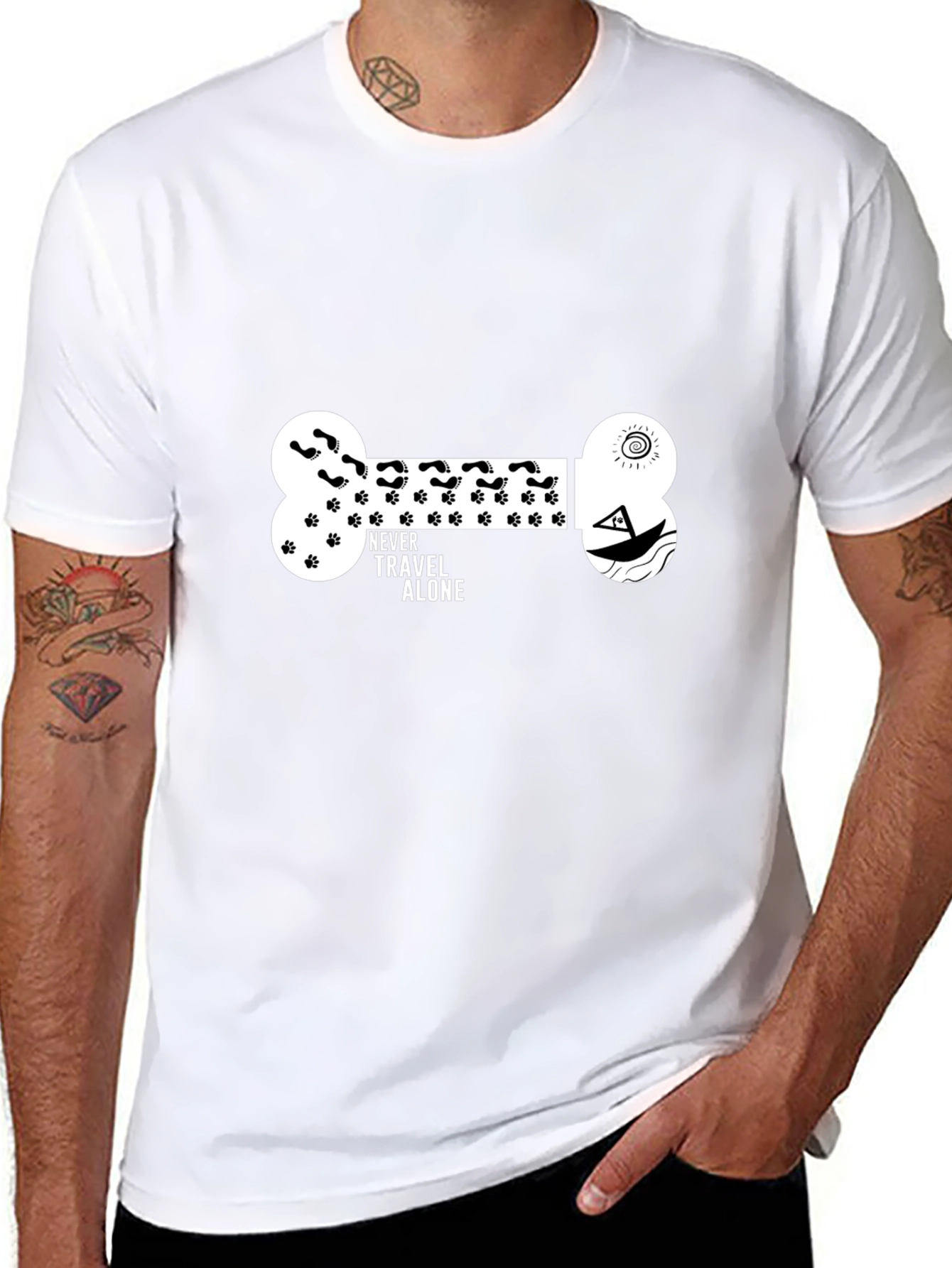 Never Travel Alone Graphic Tee