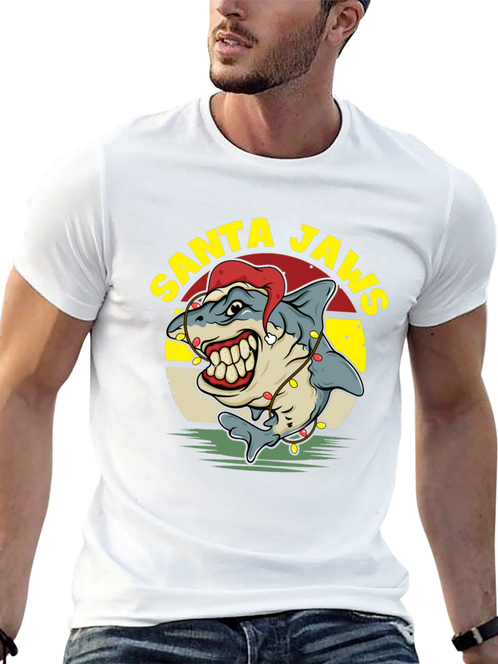 Santa Jaws Holiday T-Shirt