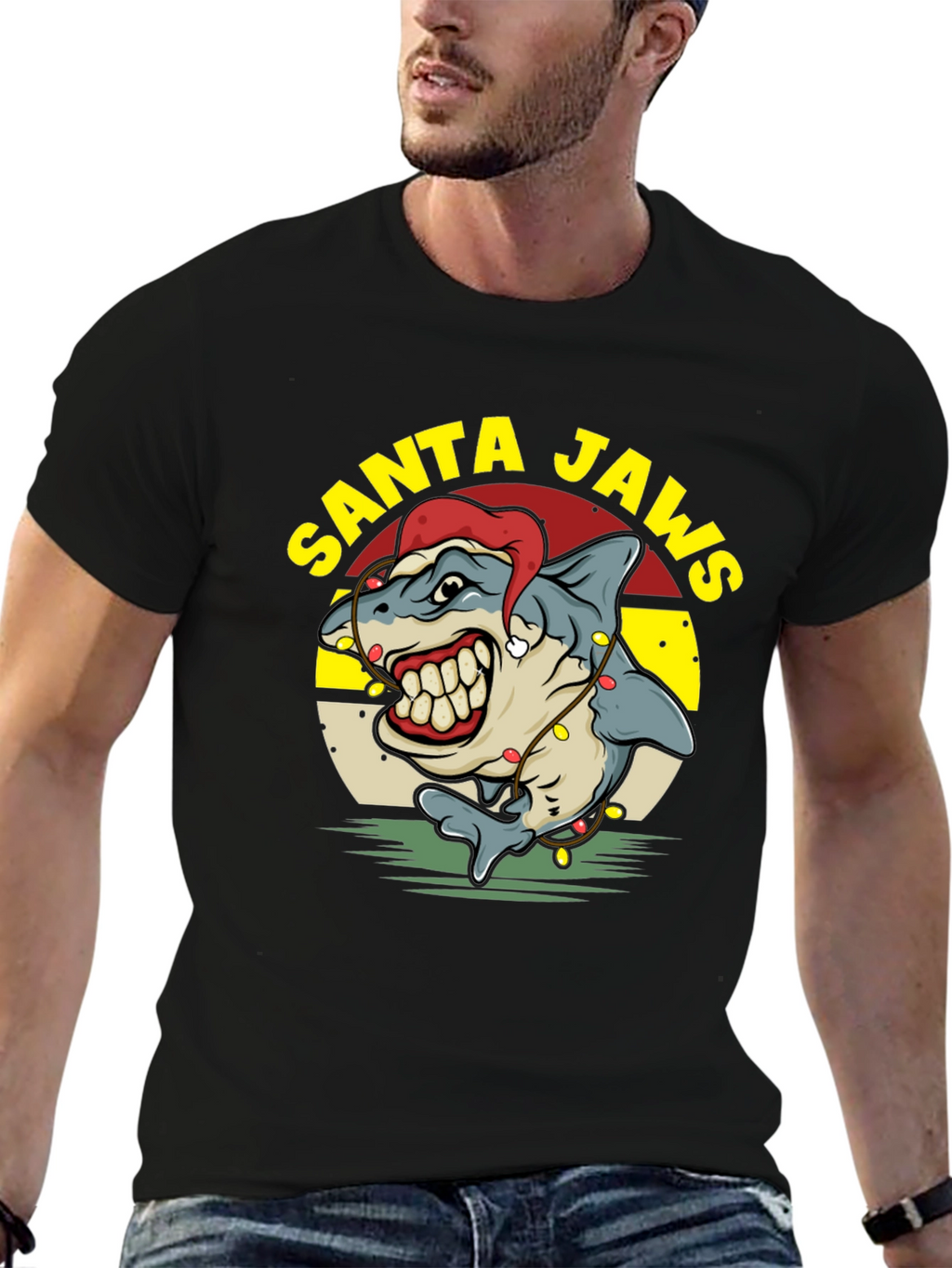 Santa Jaws Holiday T-Shirt