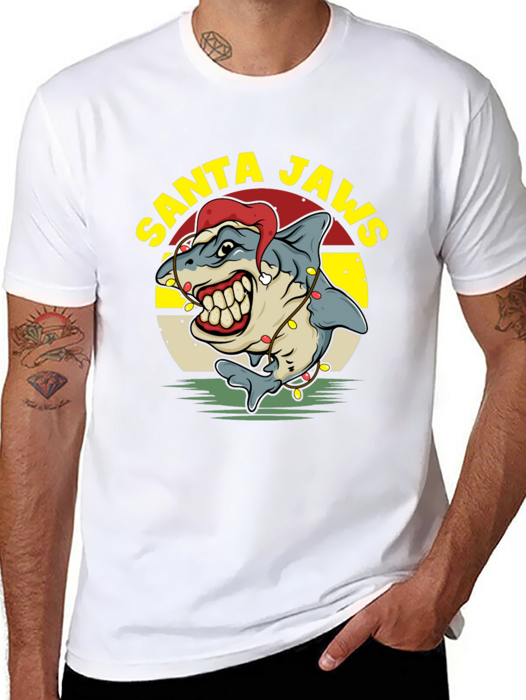 Santa Jaws Holiday T-Shirt