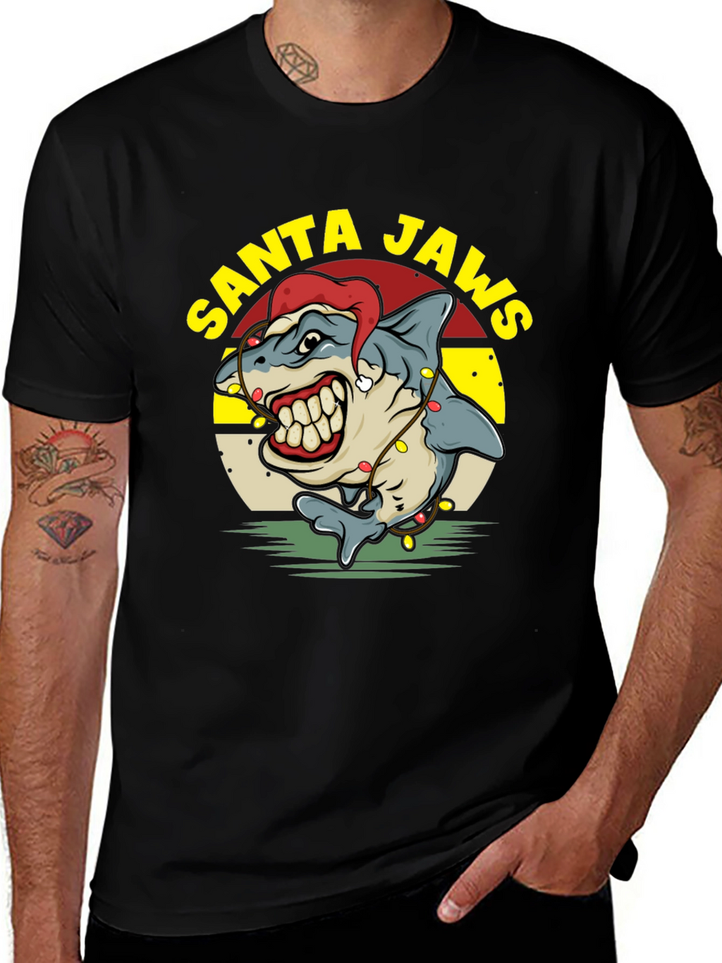 Santa Jaws Holiday T-Shirt