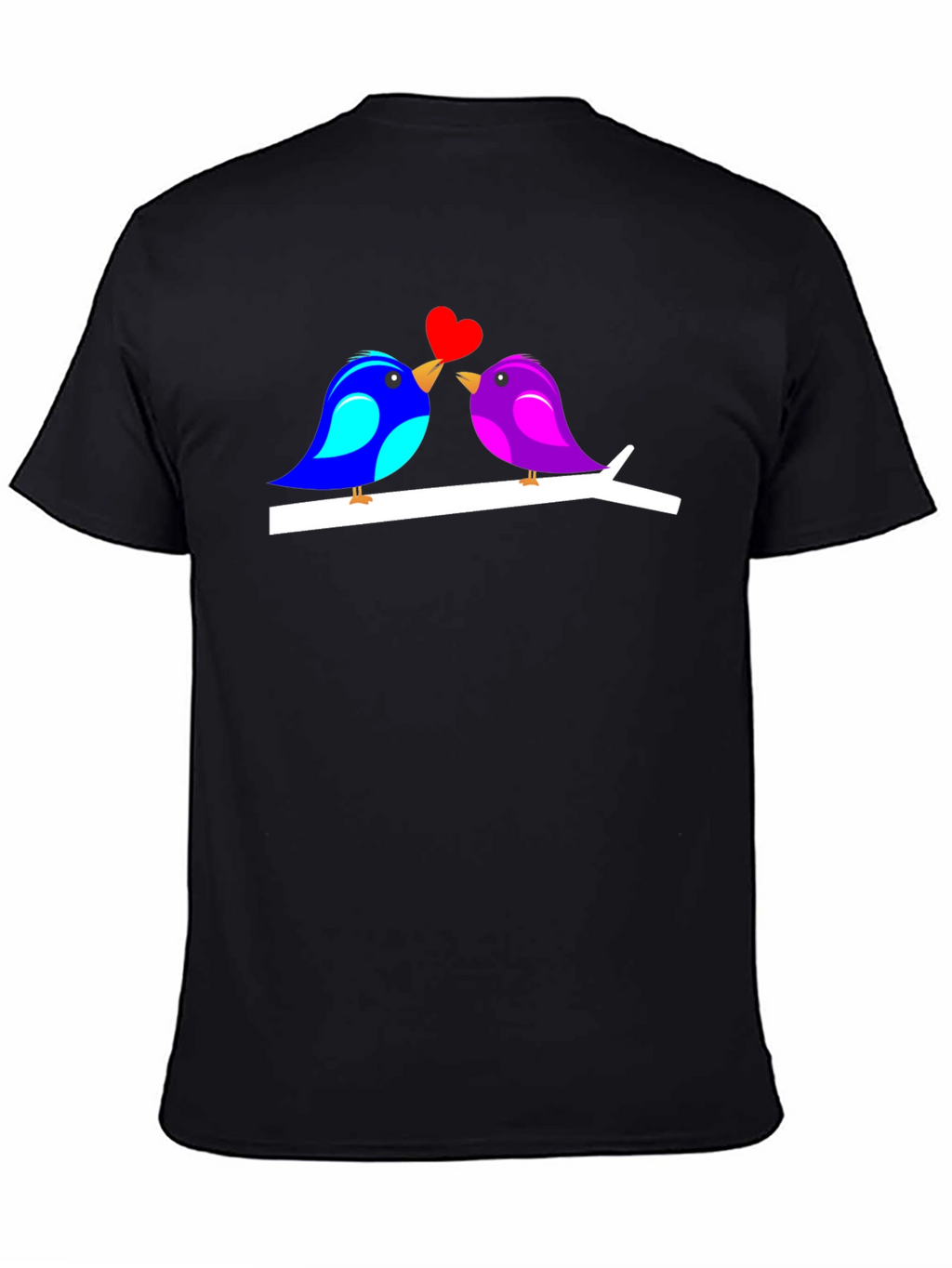 Love Birds Graphic T-Shirt Cute Couple Tee