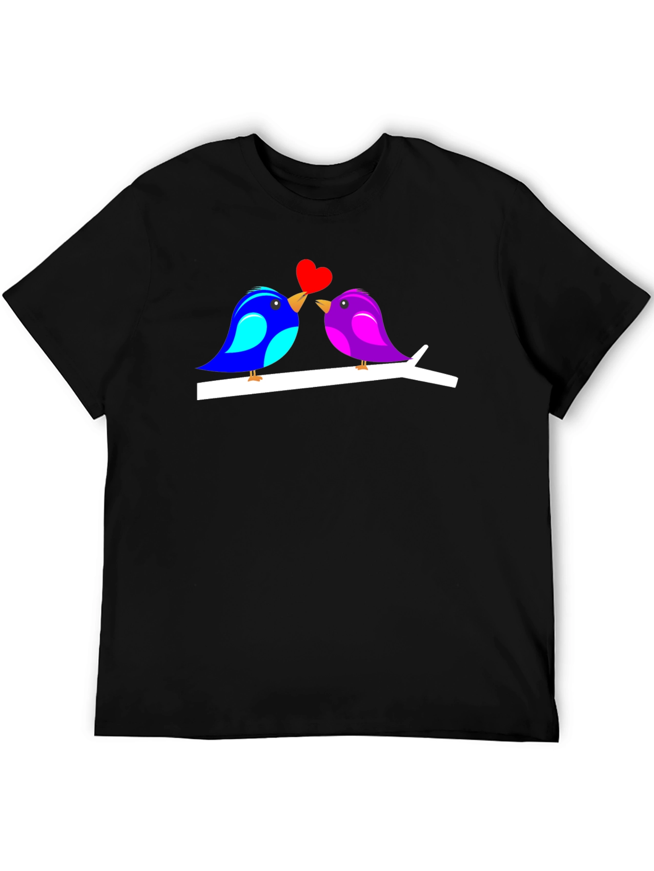 Love Birds Graphic T-Shirt Cute Couple Tee