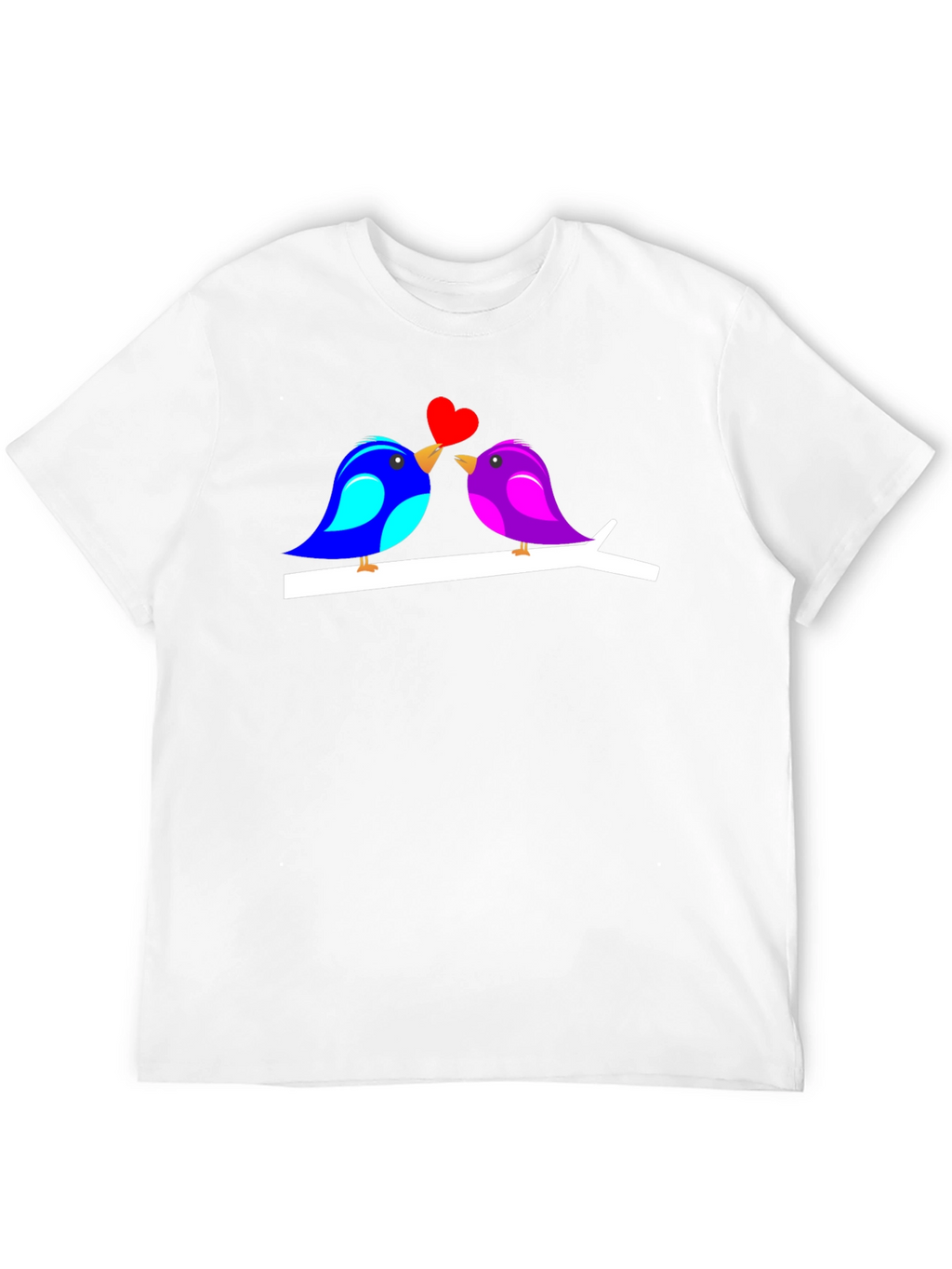 Love Birds Graphic T-Shirt Cute Couple Tee