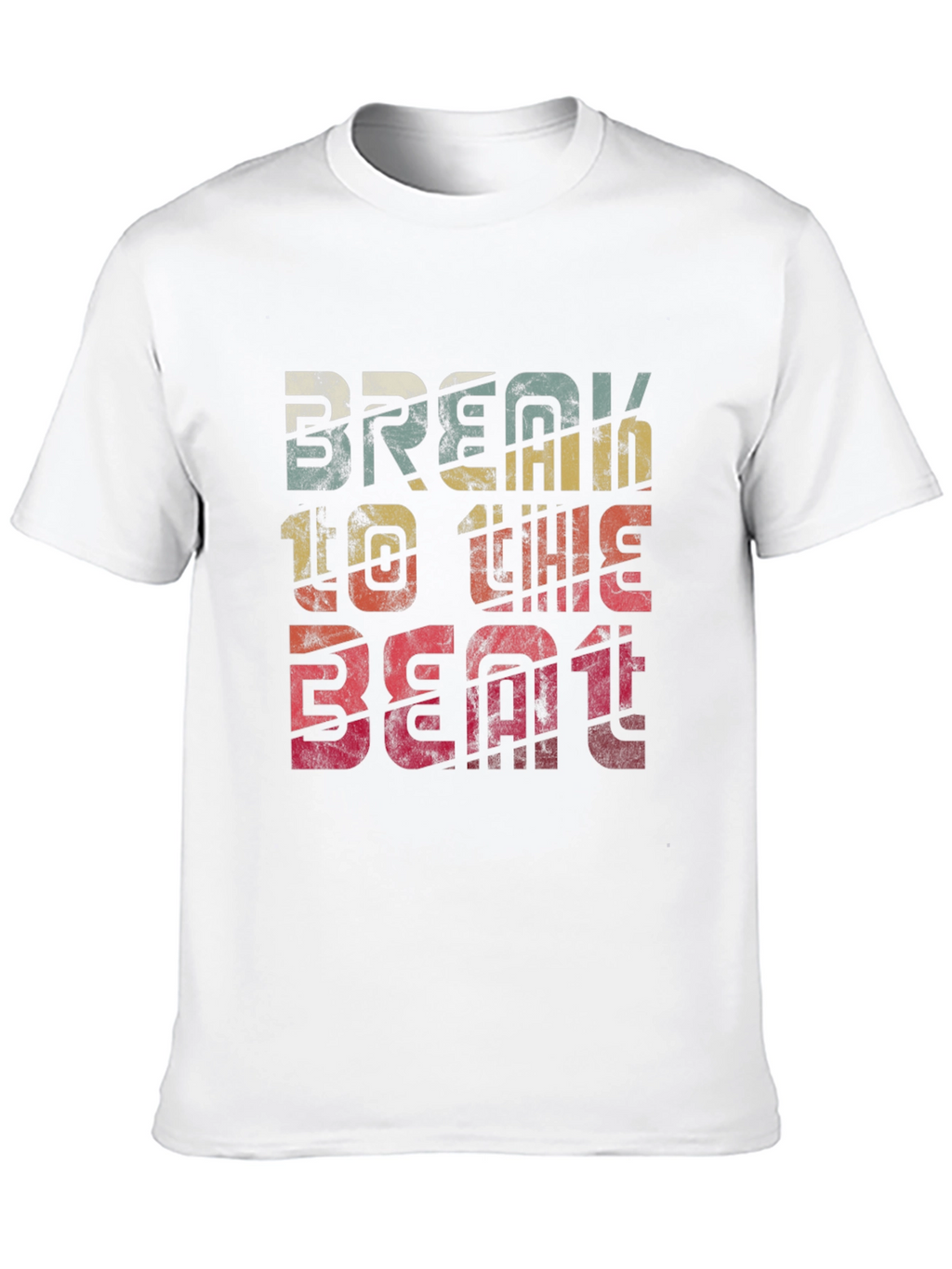 Retro Break To The Beat Graphic Tee - Black