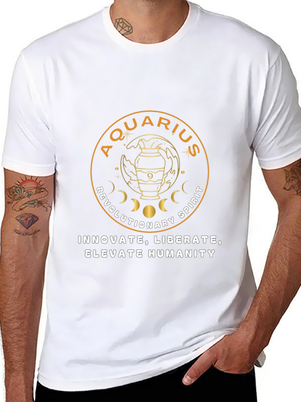 Aquarius Zodiac T-Shirt - Revolutionary Spirit Tee
