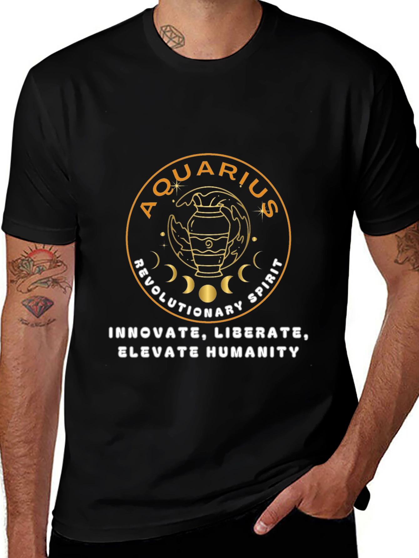 Aquarius Zodiac T-Shirt - Revolutionary Spirit Tee