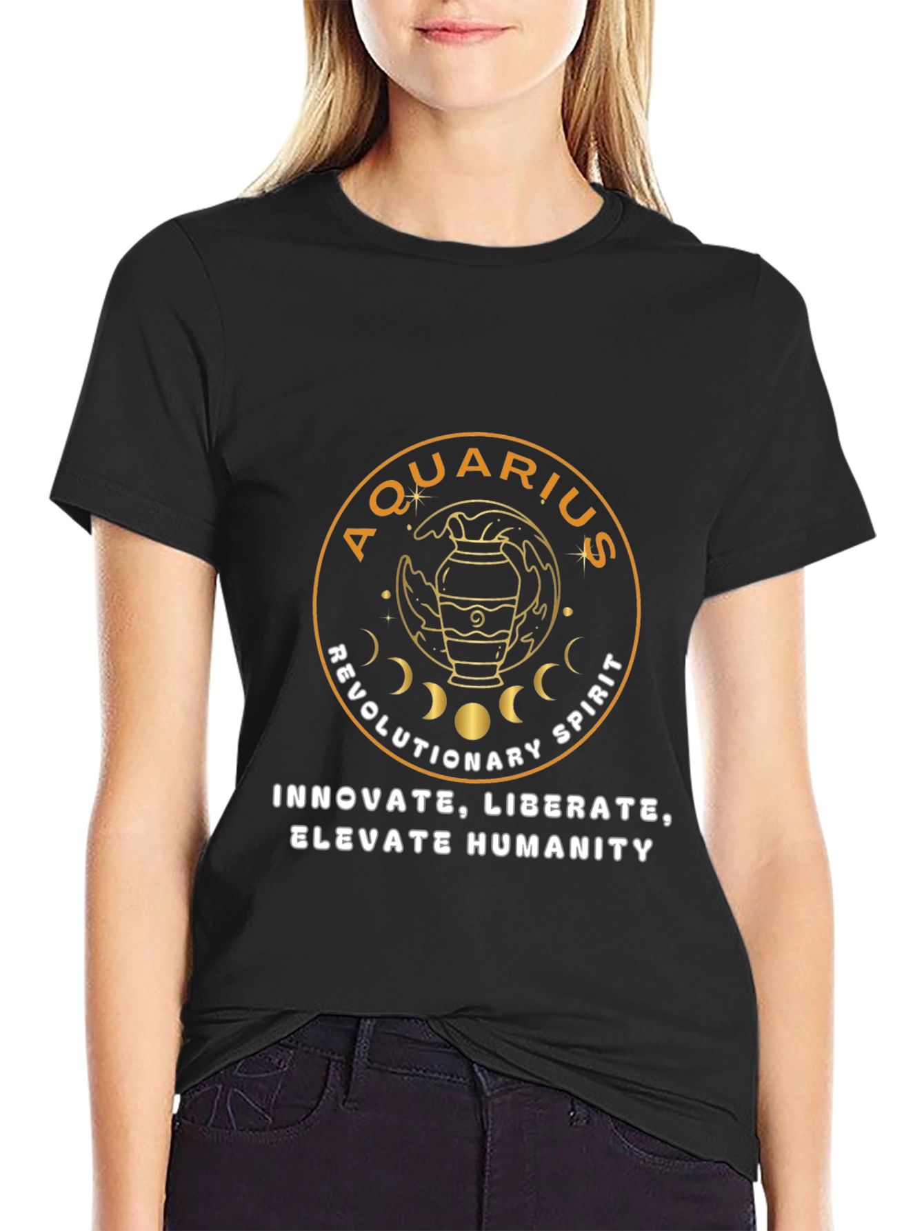 Aquarius Zodiac T-Shirt - Revolutionary Spirit Tee