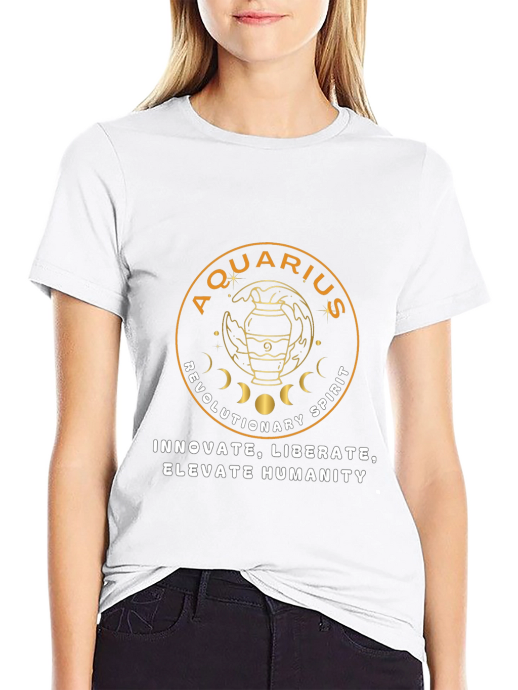 Aquarius Zodiac T-Shirt - Revolutionary Spirit Tee