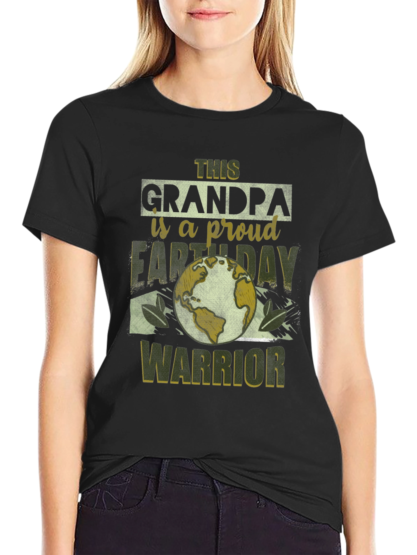 Grandpa Earth Day Warrior Graphic Tee
