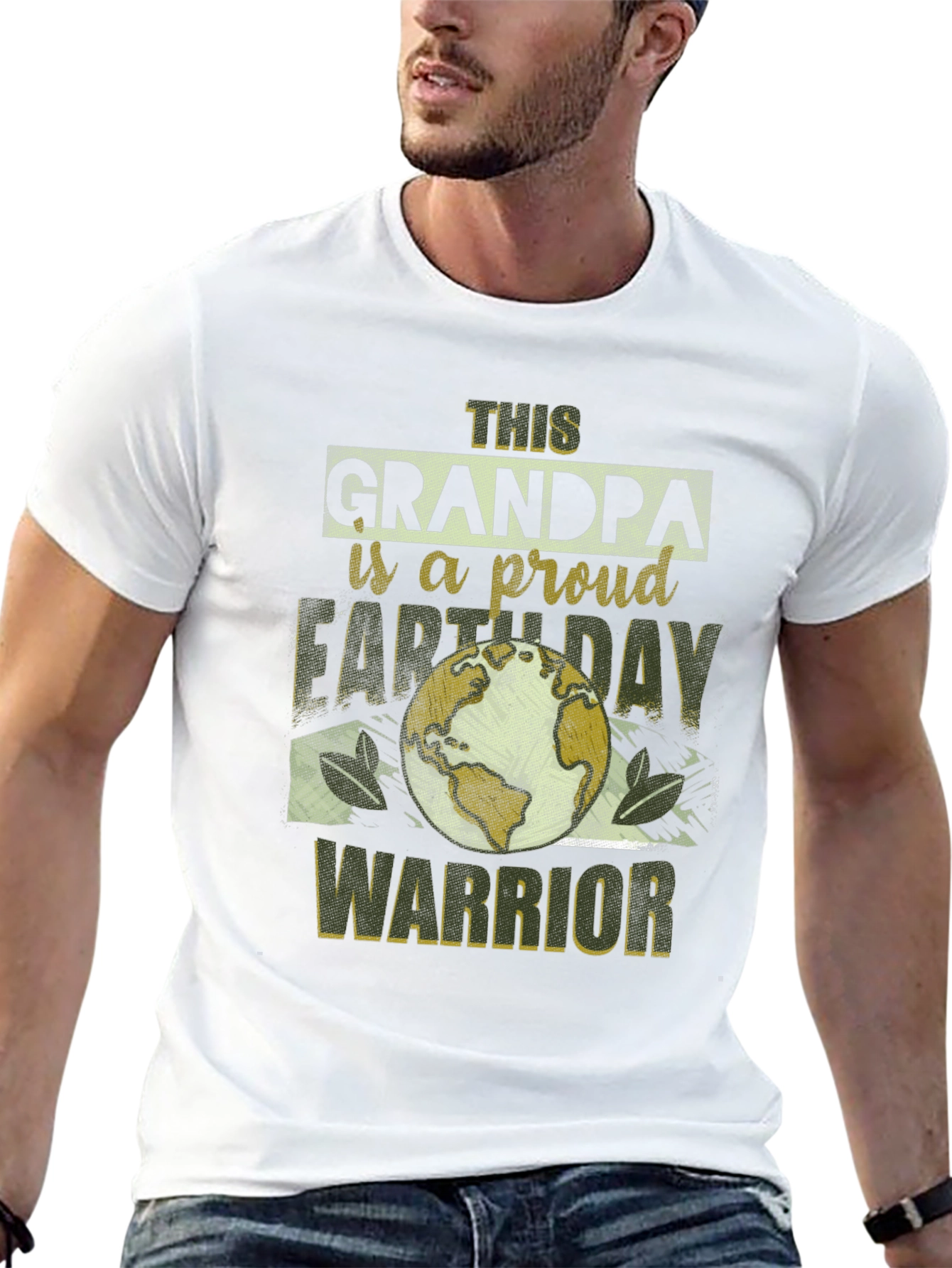 Grandpa Earth Day Warrior Graphic Tee