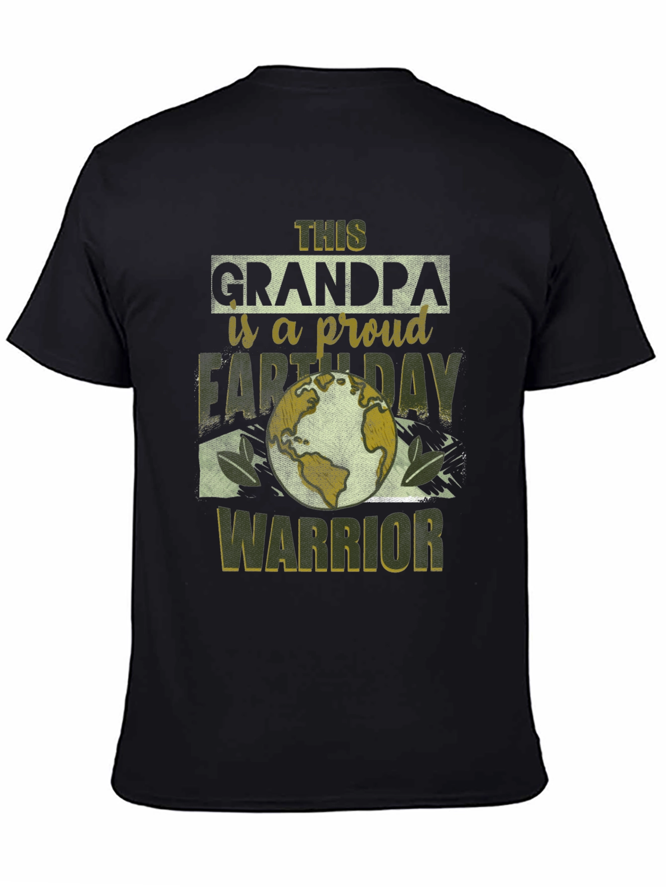 Grandpa Earth Day Warrior Graphic Tee