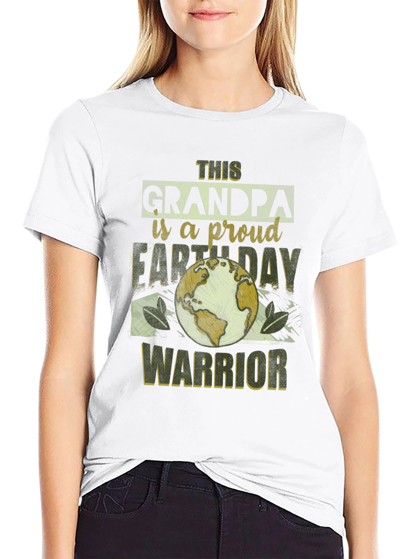 Grandpa Earth Day Warrior Graphic Tee