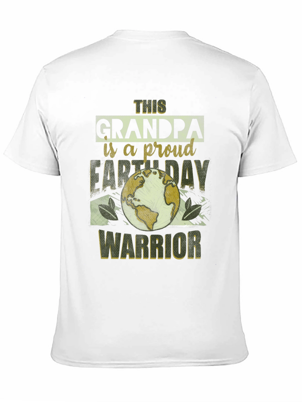Grandpa Earth Day Warrior Graphic Tee