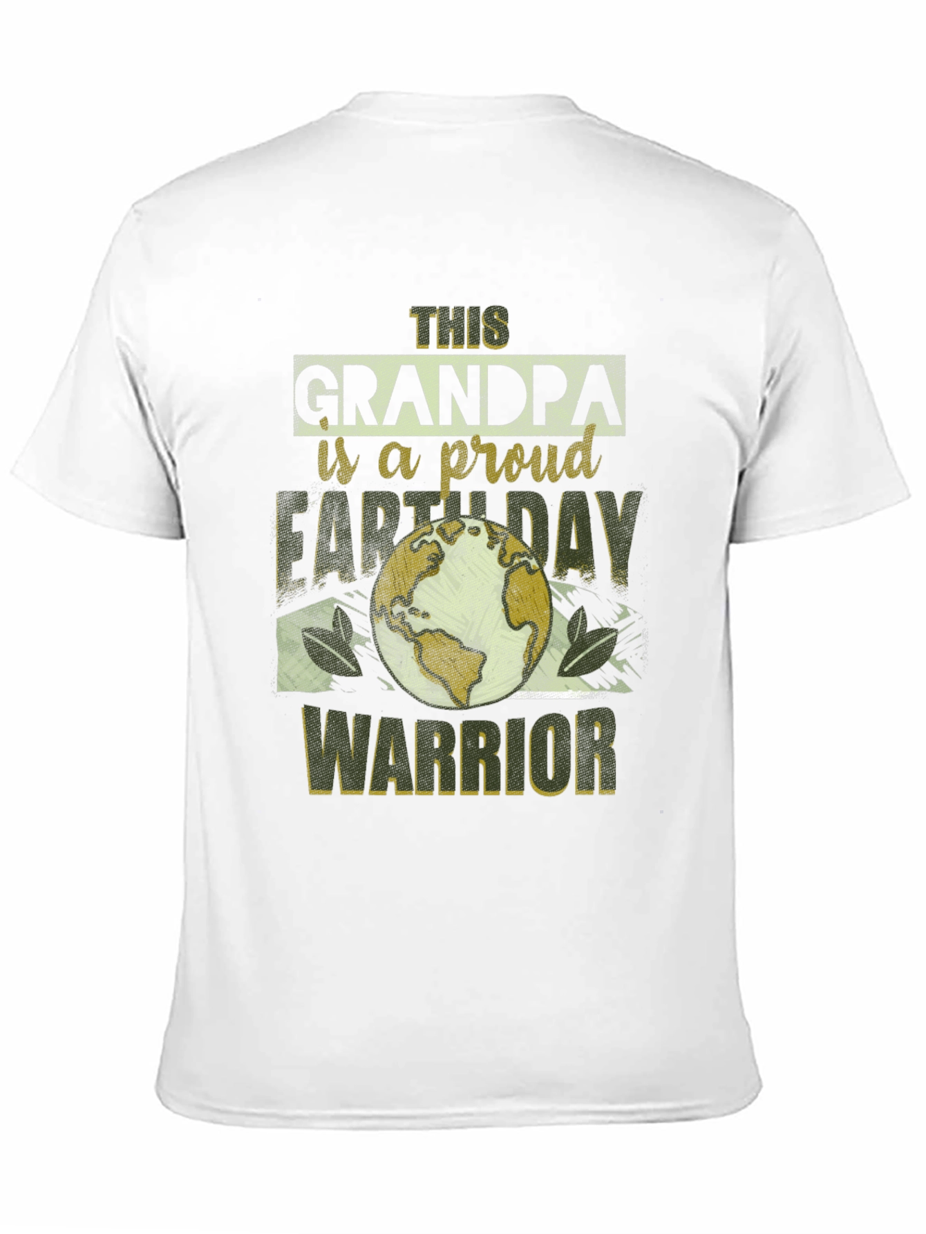 Grandpa Earth Day Warrior Graphic Tee