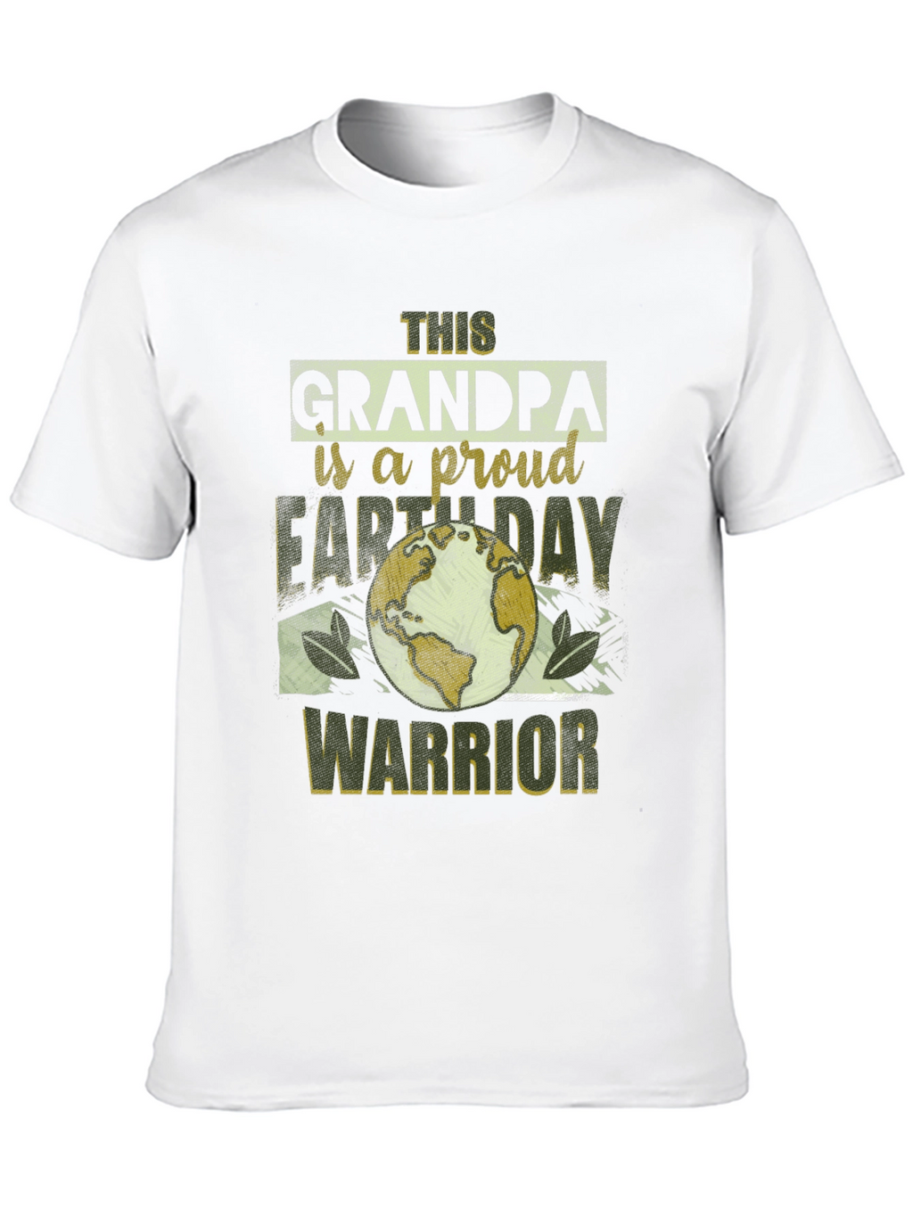 Grandpa Earth Day Warrior Graphic Tee