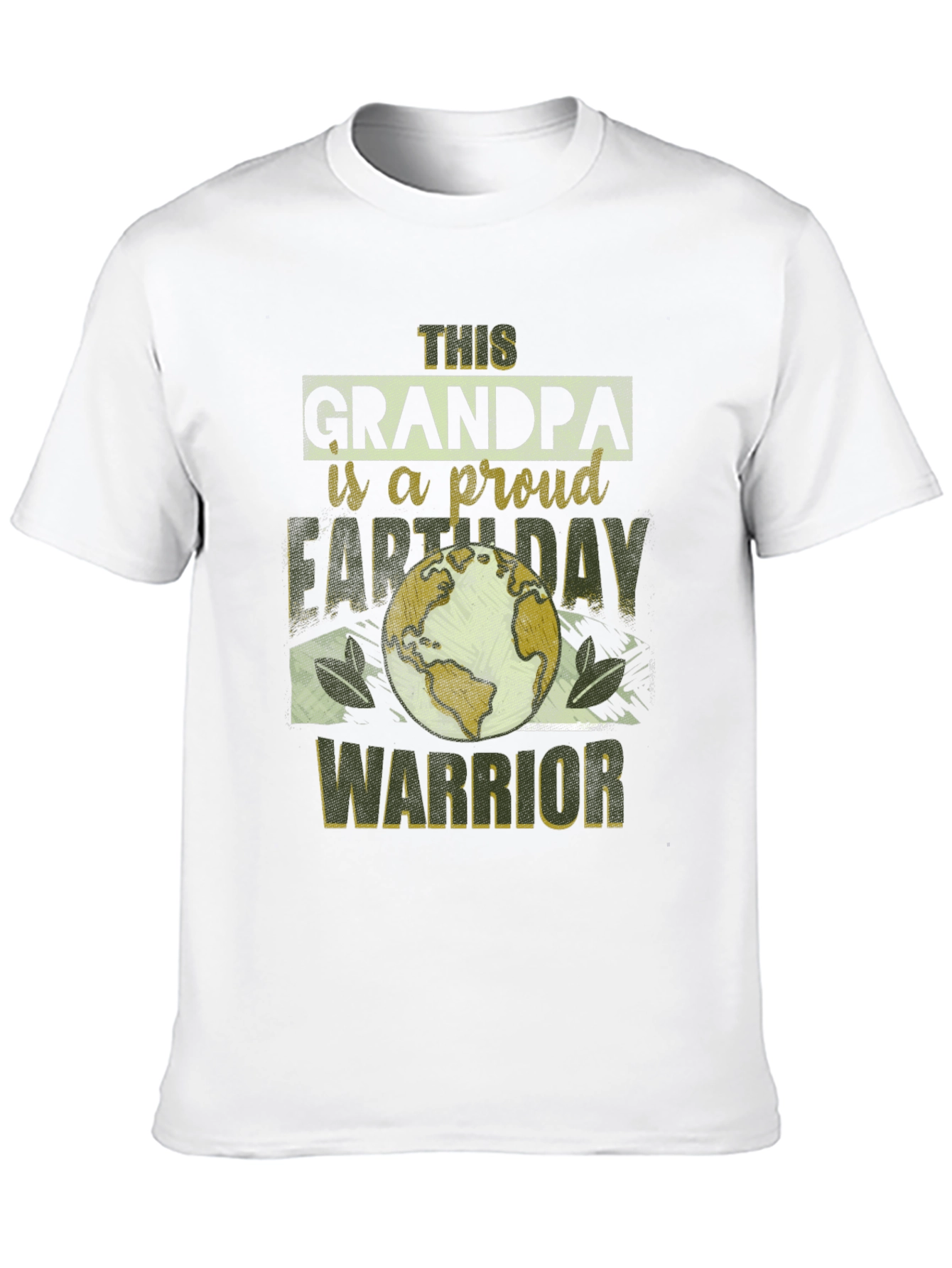 Grandpa Earth Day Warrior Graphic Tee
