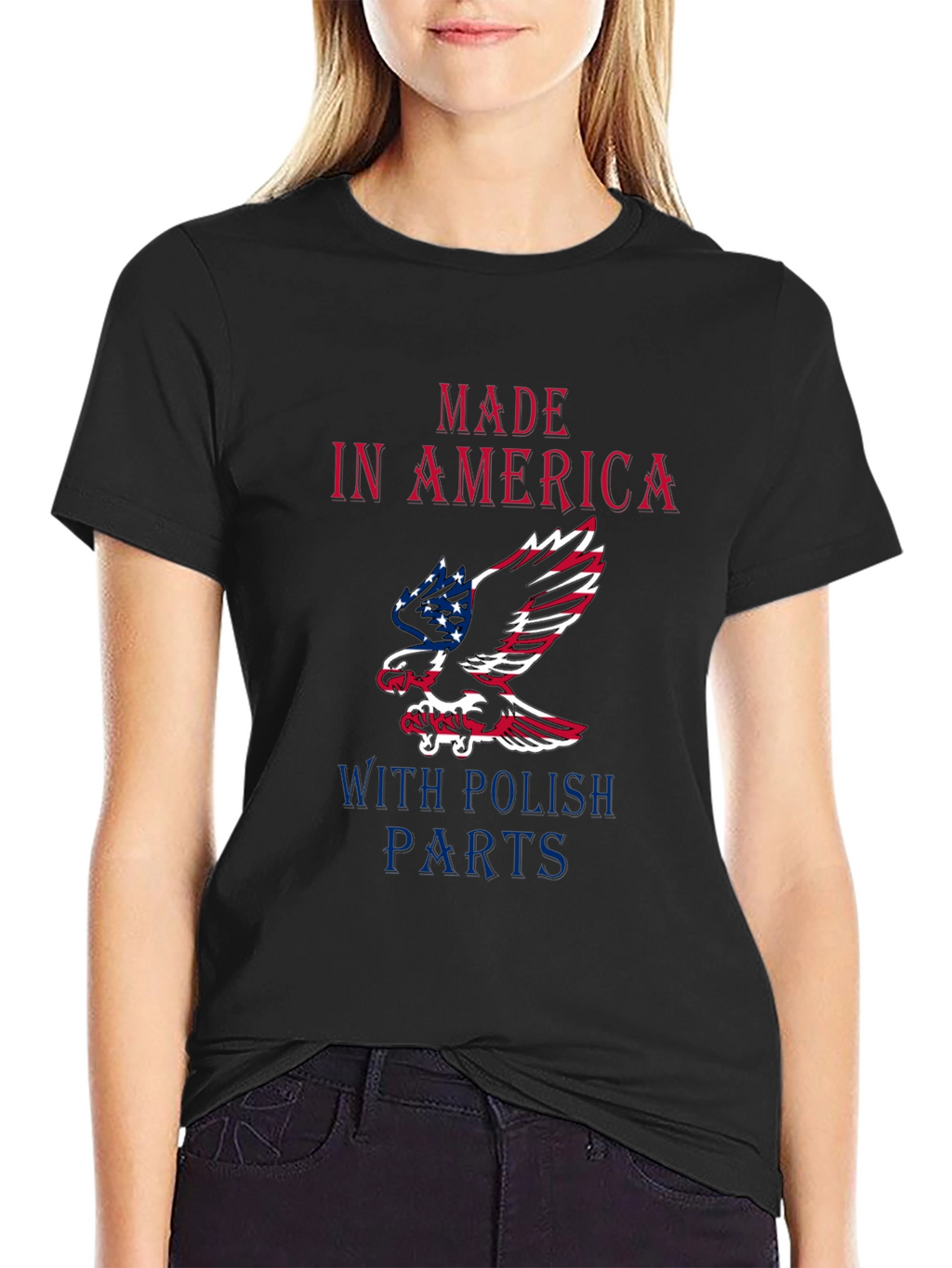 Made In America With Polish Parts Graphic Tee