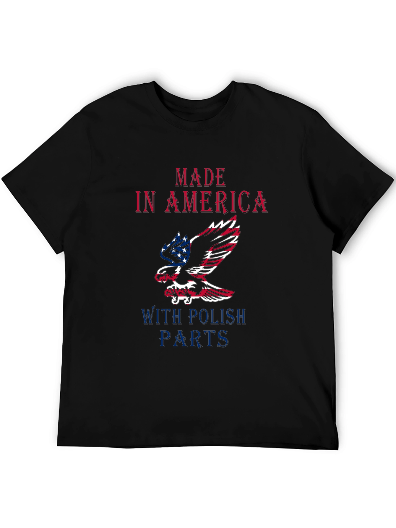 Made In America With Polish Parts Graphic Tee