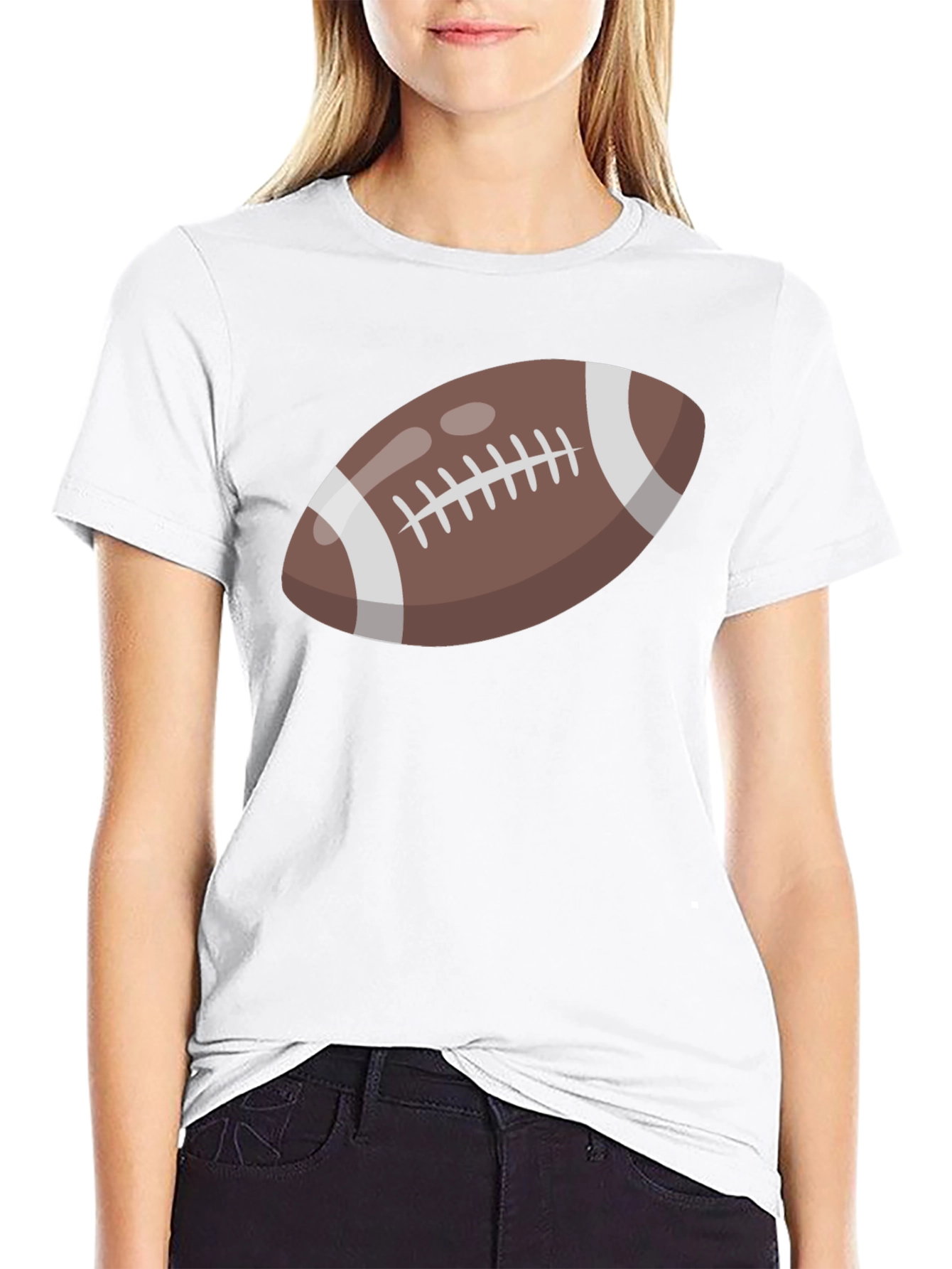 Football Graphic Tee - Casual Sport Shirt