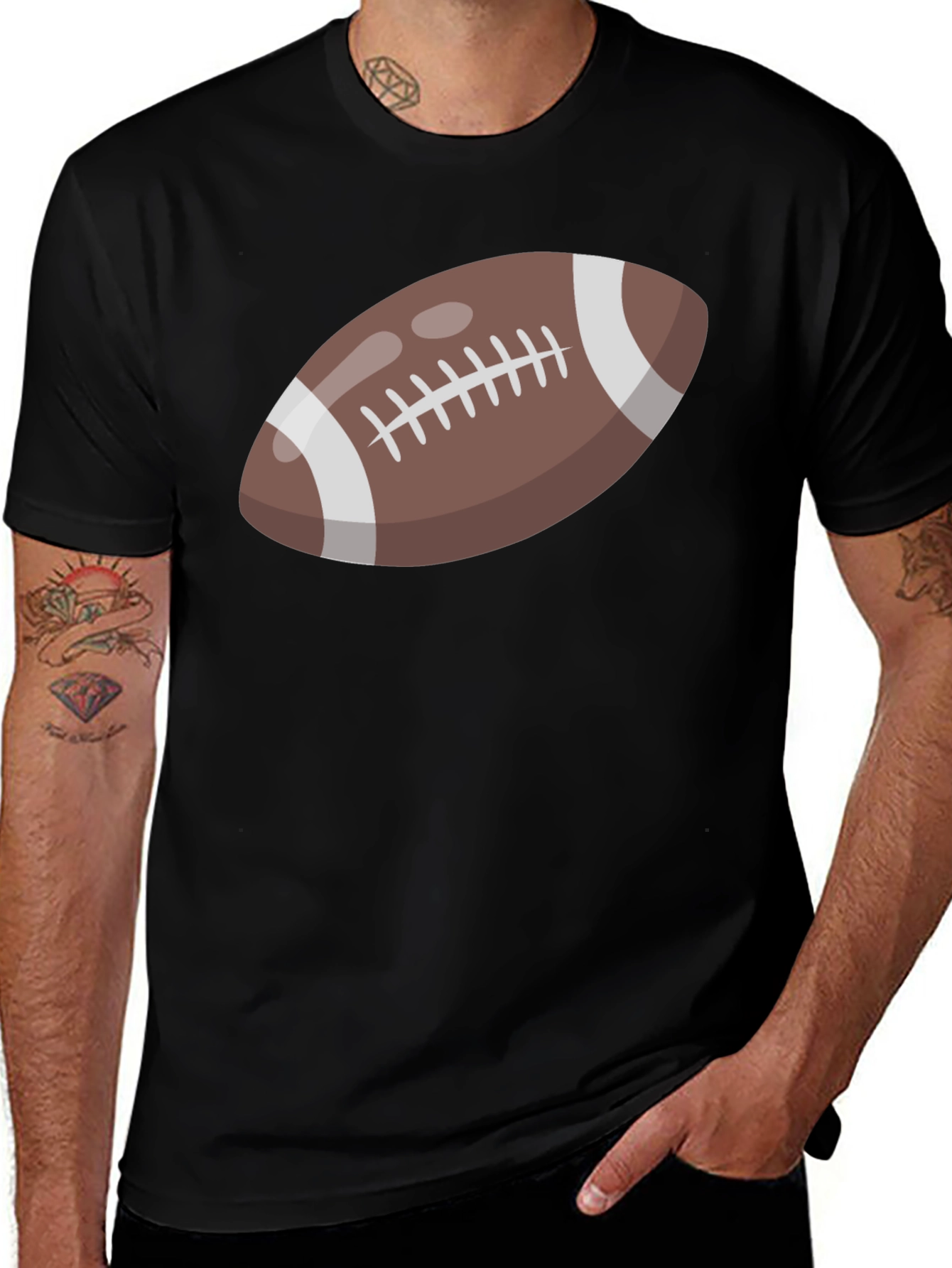 Football Graphic Tee - Casual Sport Shirt