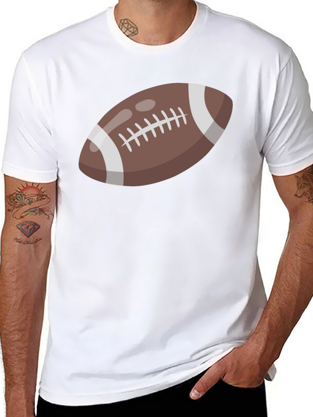 Football Graphic Tee - Casual Sport Shirt