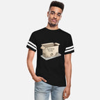 a 2d hand drawn cartoon style cardboard box wit