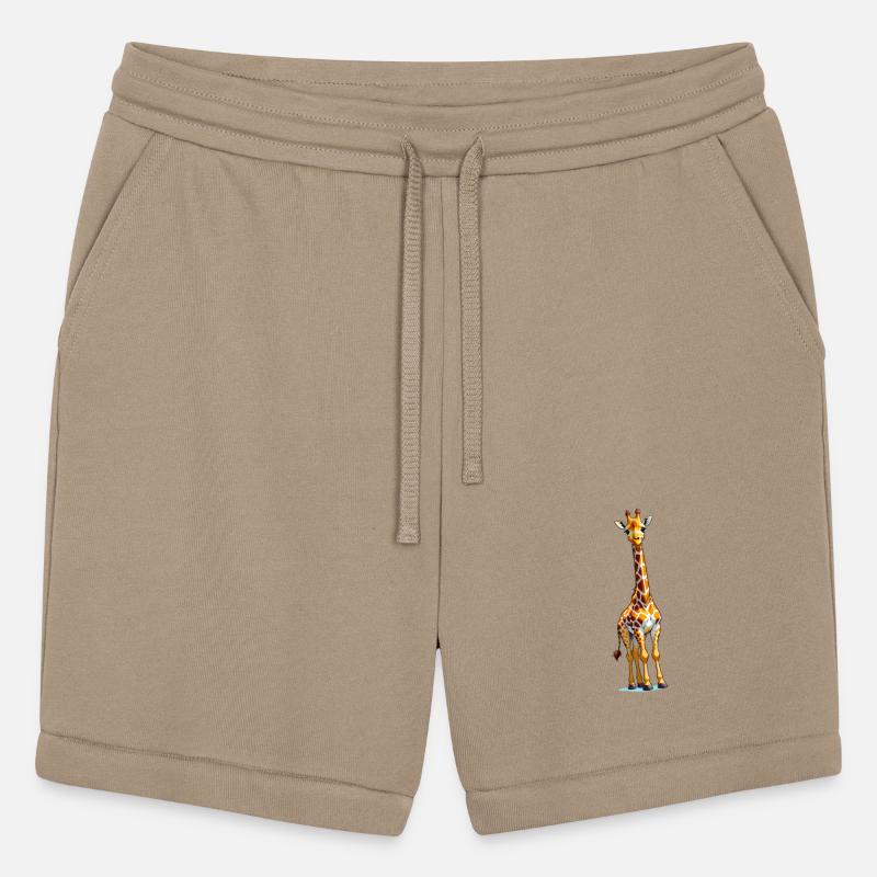 A Cartoonish Giraffe in a Playful Pose