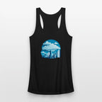 A cityscape made of clouds.