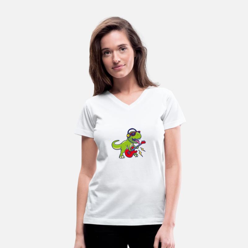 A Dinosaur Playing A Guitar